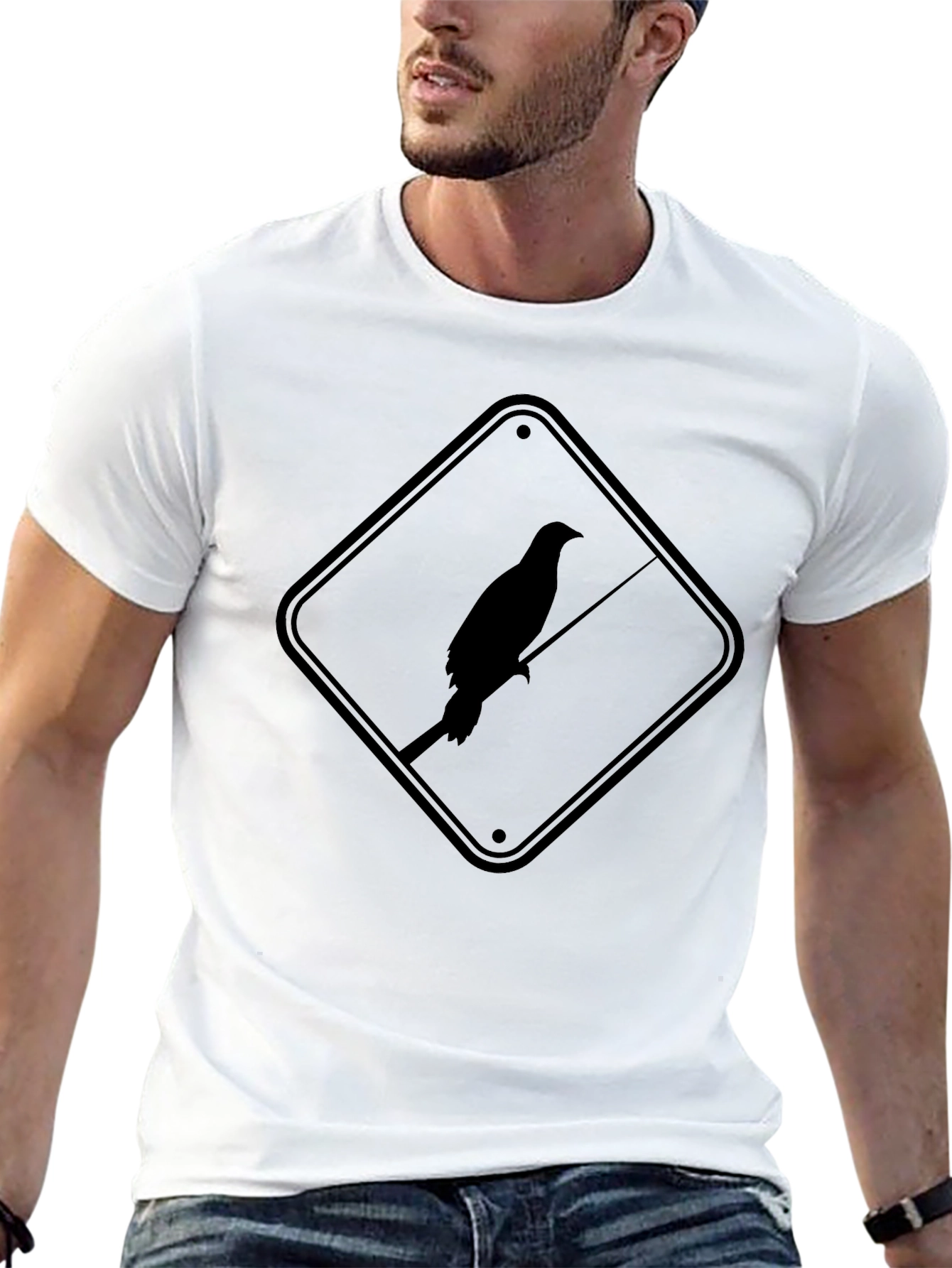 Black Raven Sign Graphic Tee
