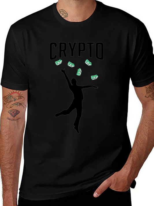 Crypto Money T-Shirt - Stylish Black Tee
