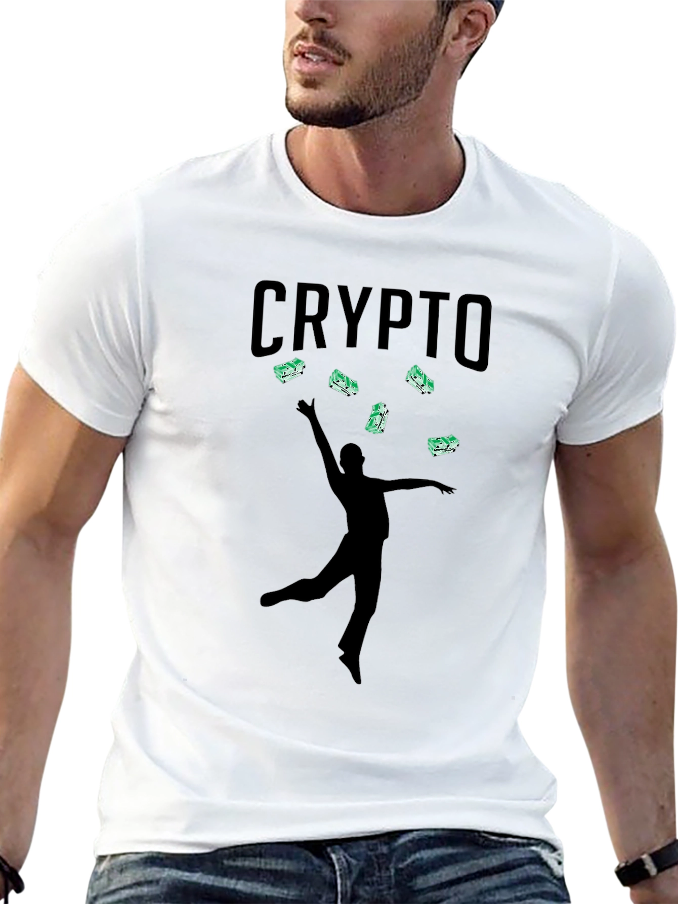 Crypto Money T-Shirt - Stylish Black Tee