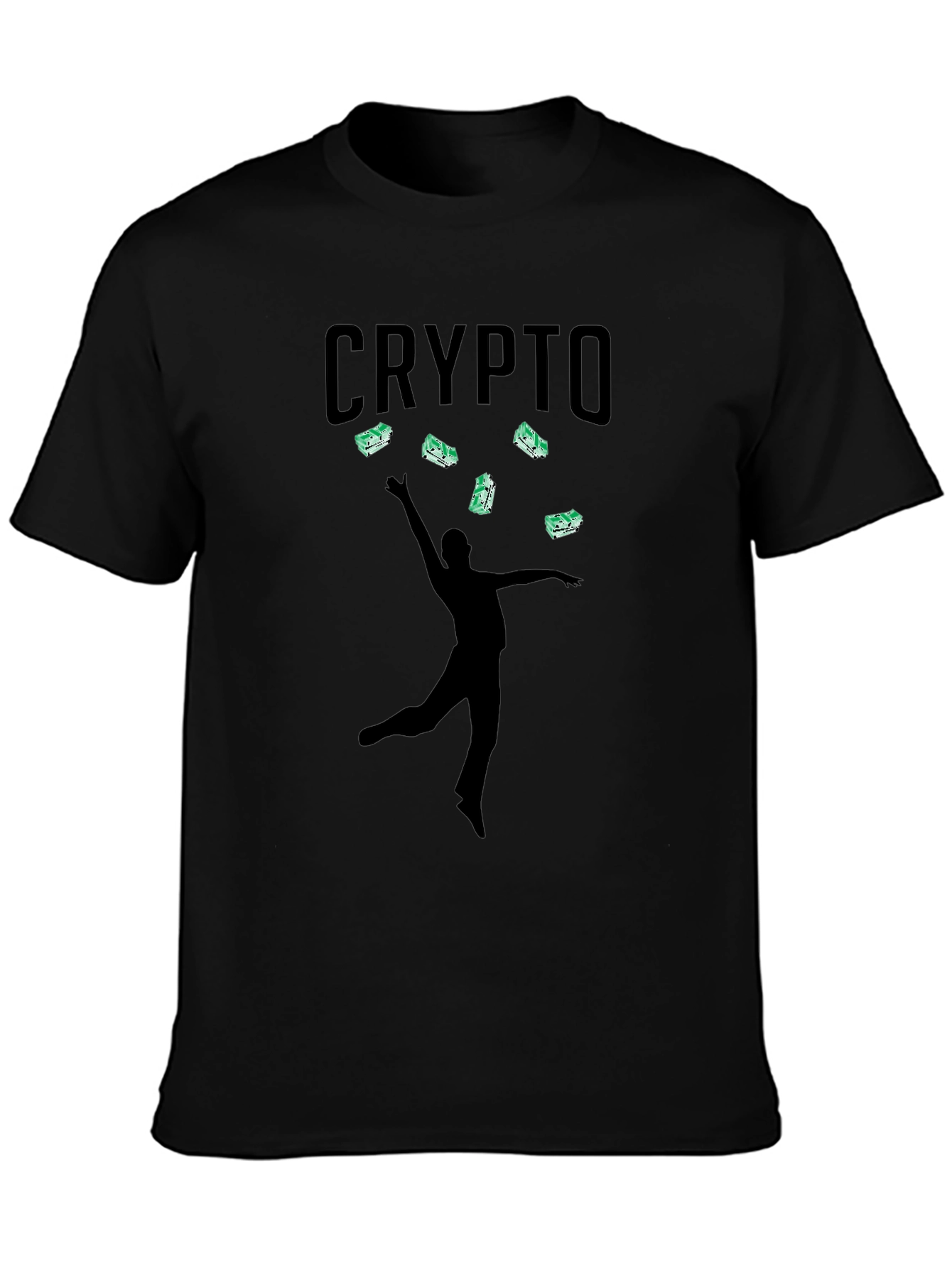 Crypto Money T-Shirt - Stylish Black Tee