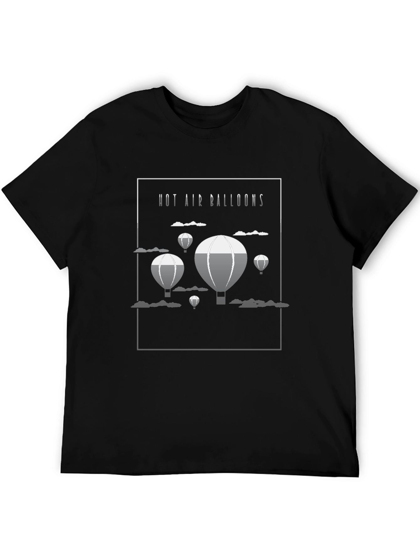 Hot Air Balloon Graphic Print T-Shirt