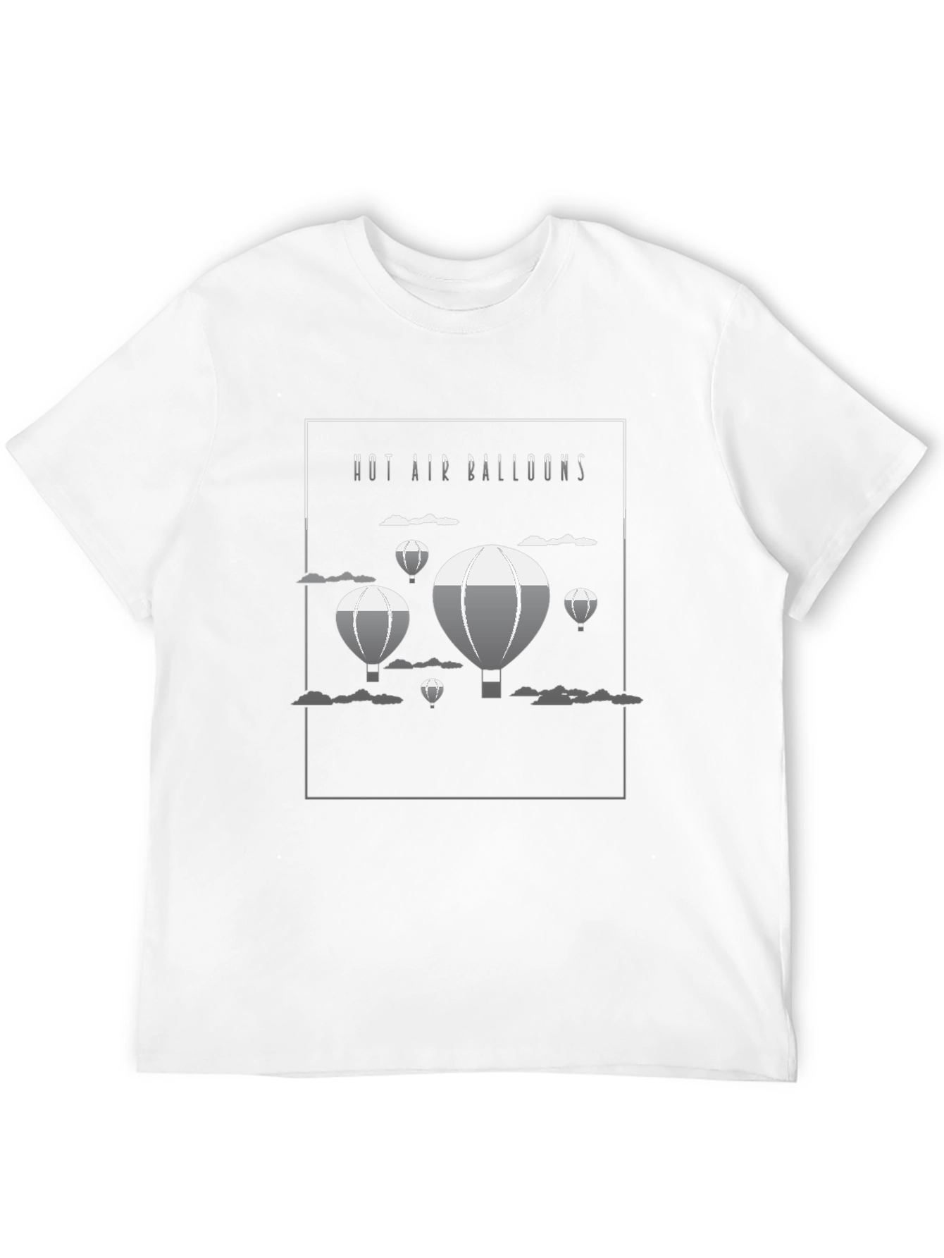 Hot Air Balloon Graphic Print T-Shirt