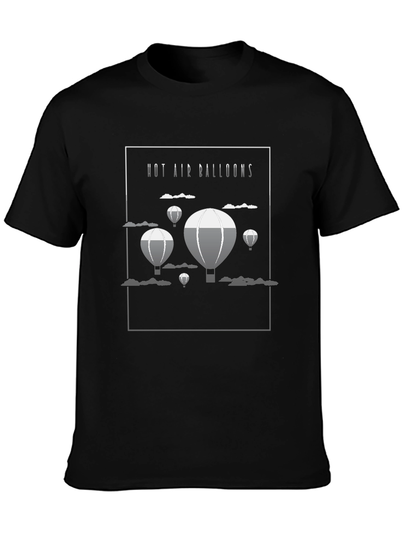 Hot Air Balloon Graphic Print T-Shirt