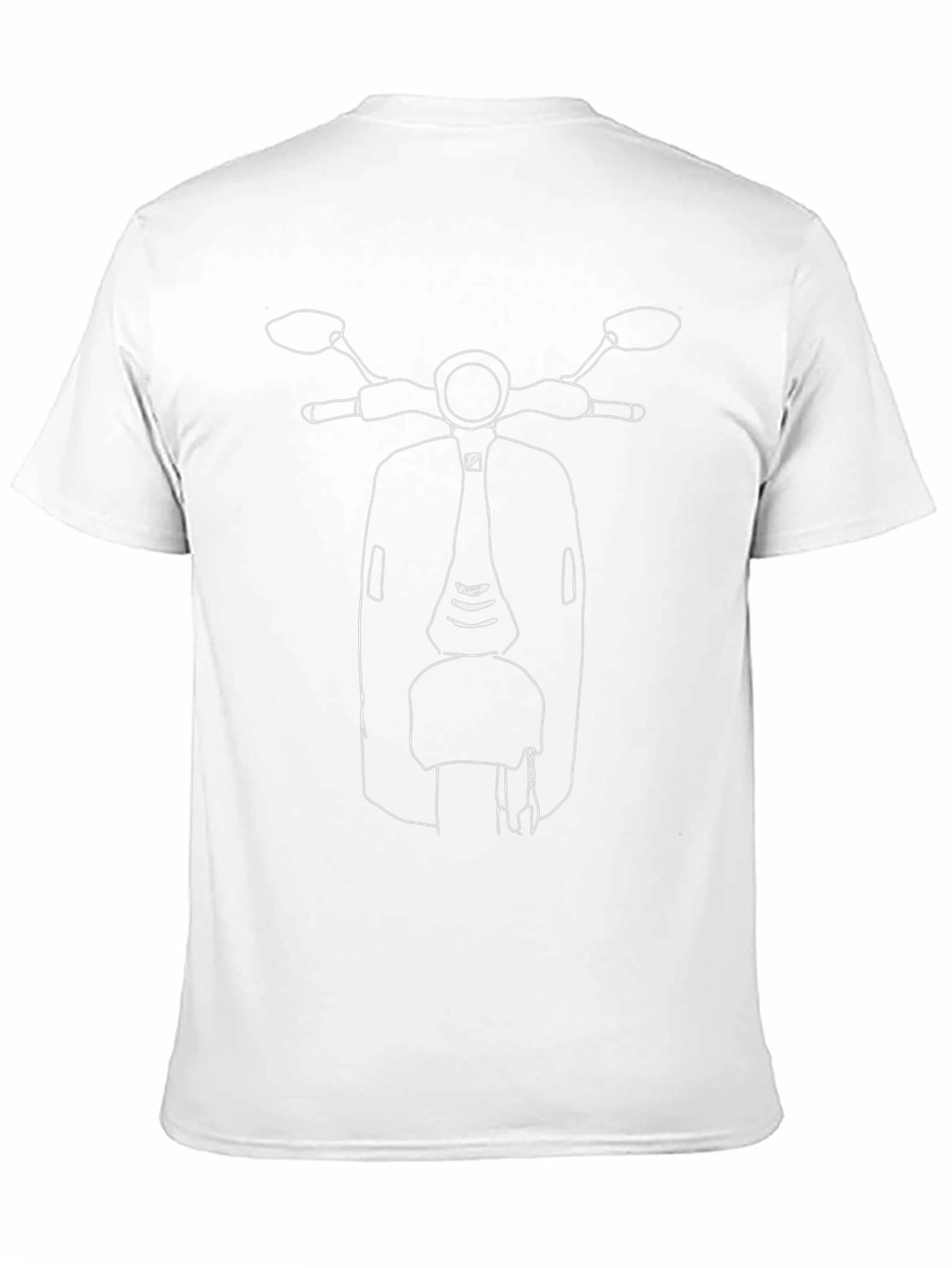 Cool Black T-Shirt with Scooter Graphic