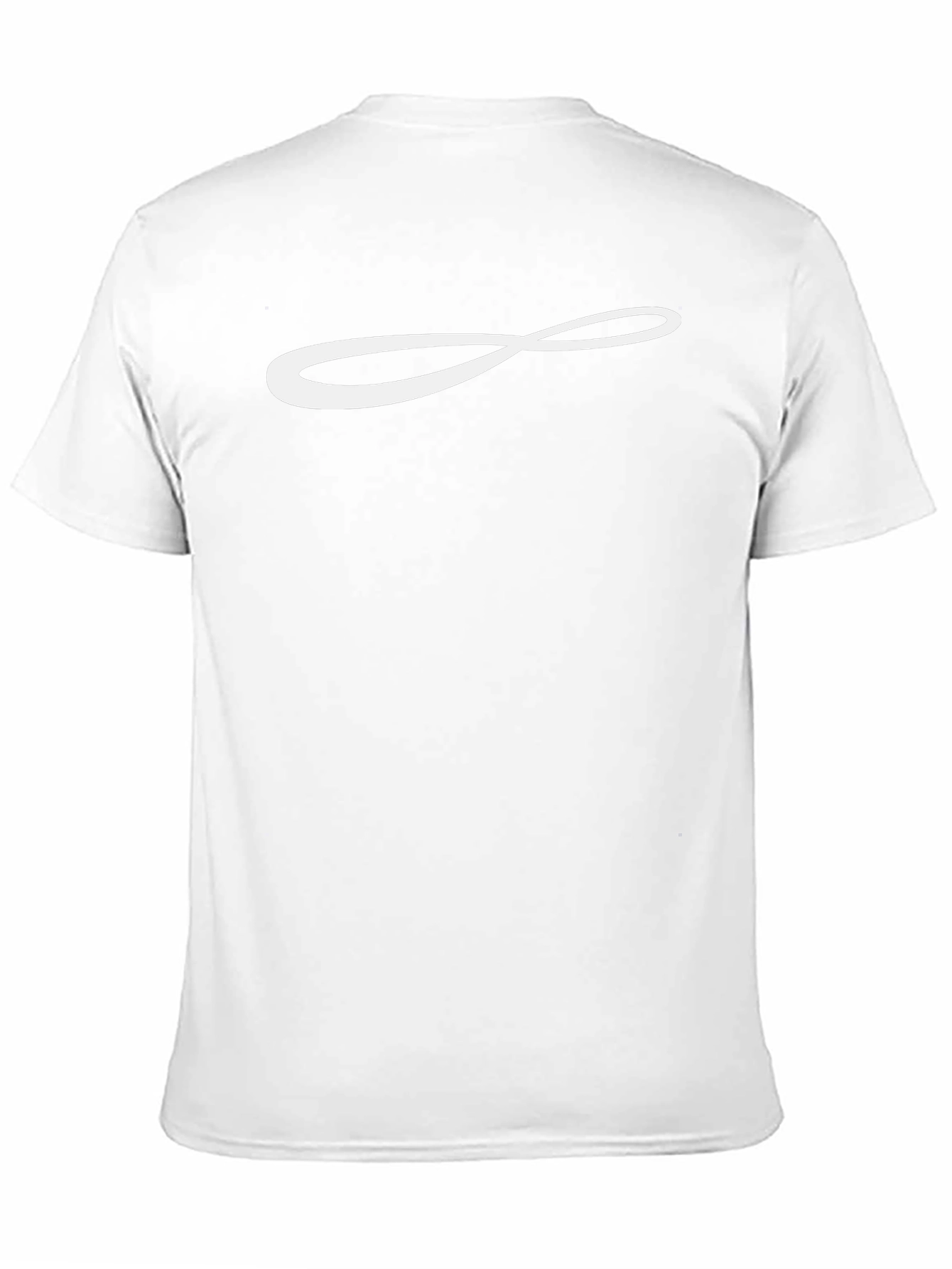 Black T-Shirt with Infinity Symbol Graphic Print