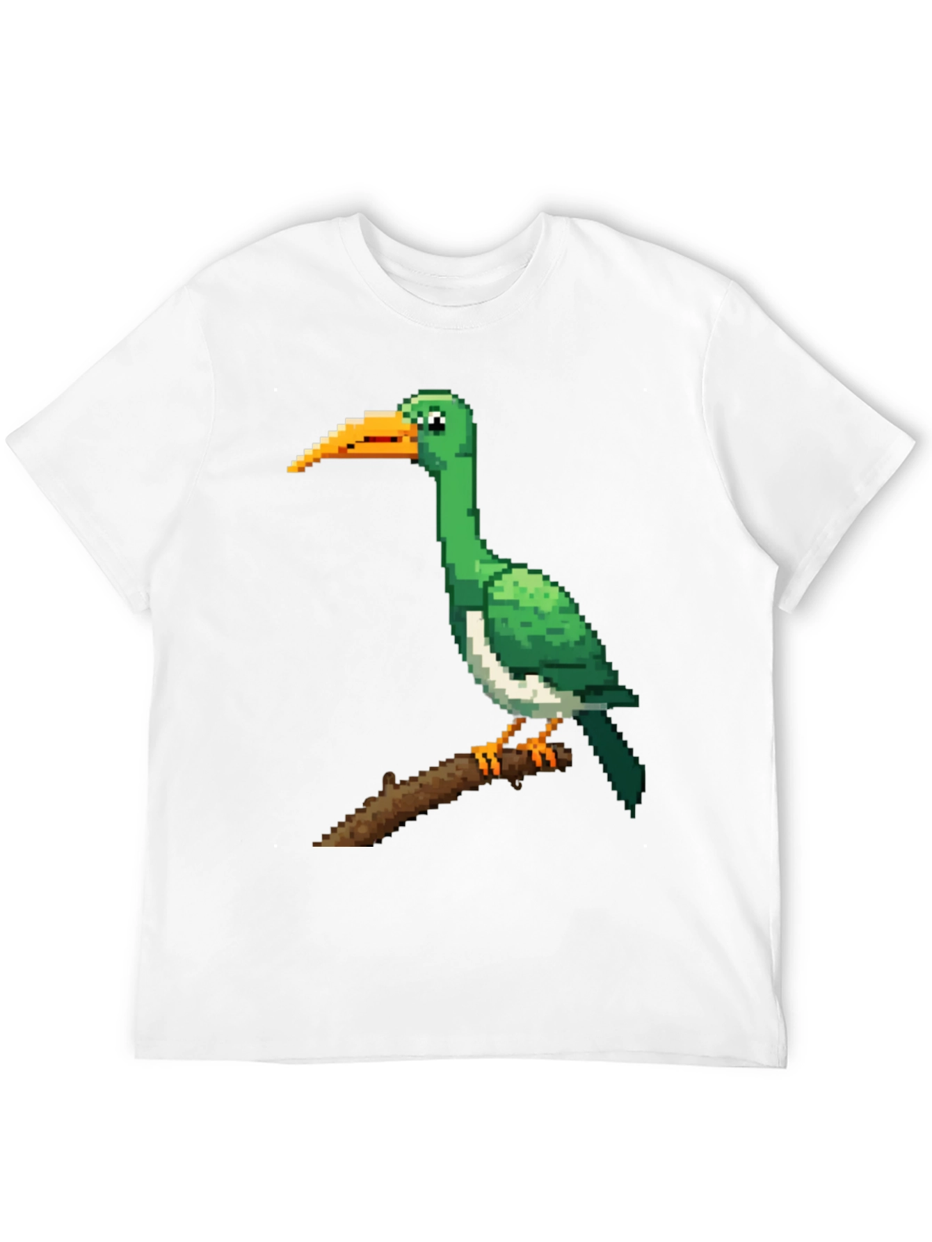 Pixel Bird Tee - Retro Gaming Style Black T-Shirt