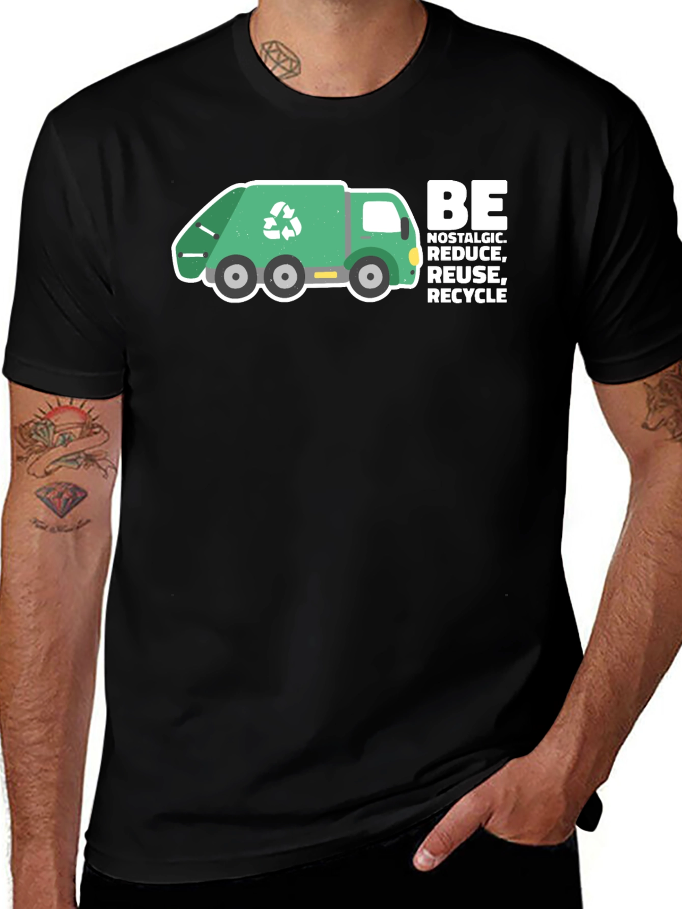 Recycle Truck Graphic Tee - Nostalgic Reduce Reuse