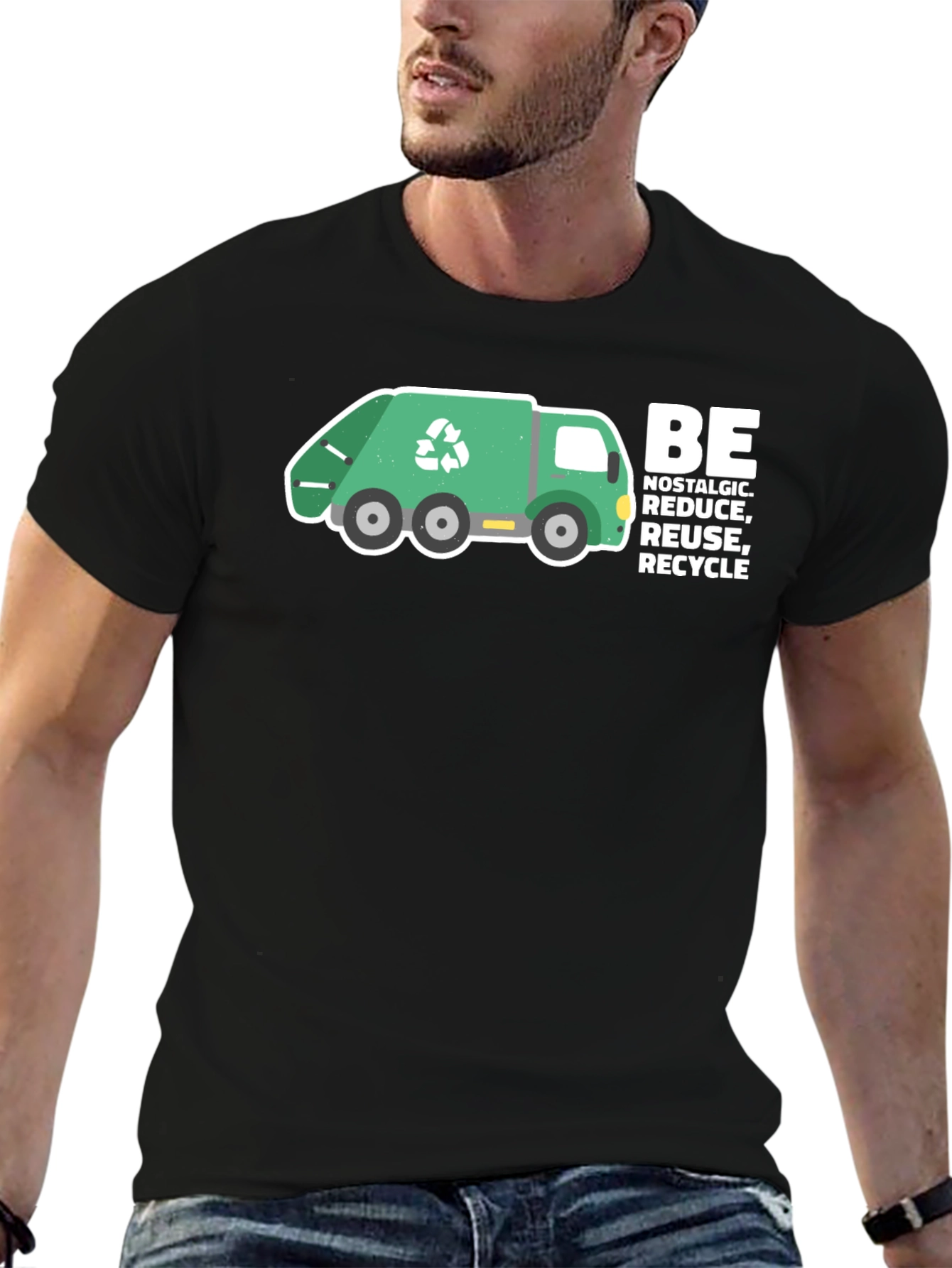 Recycle Truck Graphic Tee - Nostalgic Reduce Reuse