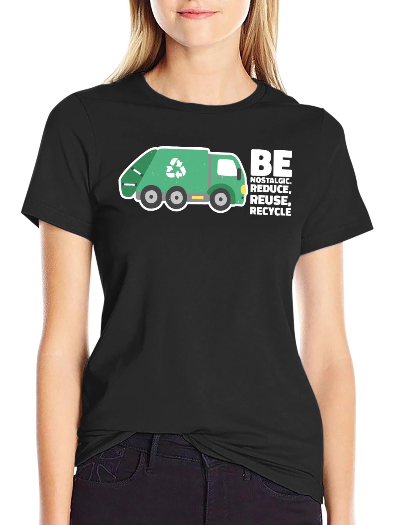 Recycle Truck Graphic Tee - Nostalgic Reduce Reuse