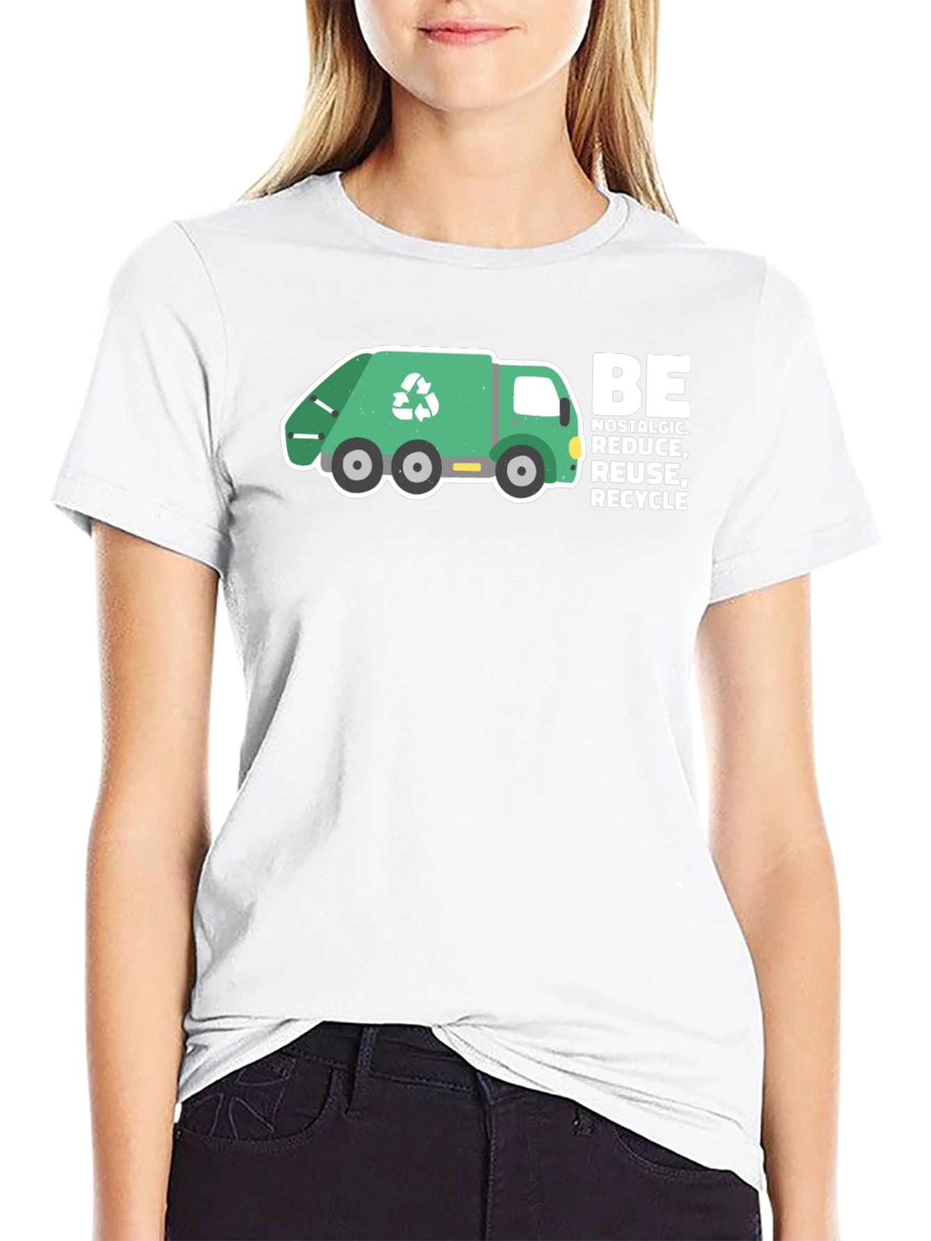 Recycle Truck Graphic Tee - Nostalgic Reduce Reuse