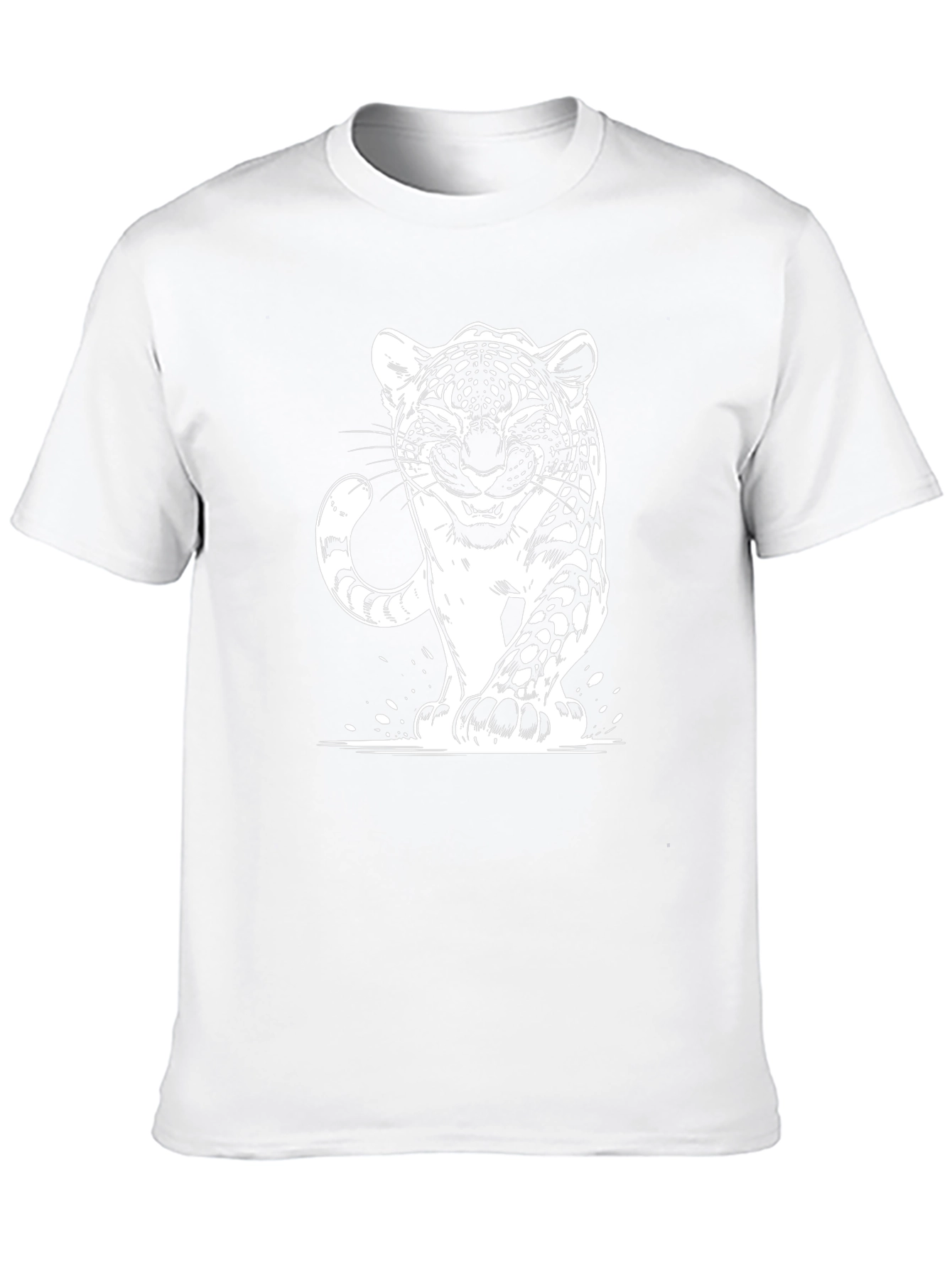 Leopard Graphic Black T-Shirt