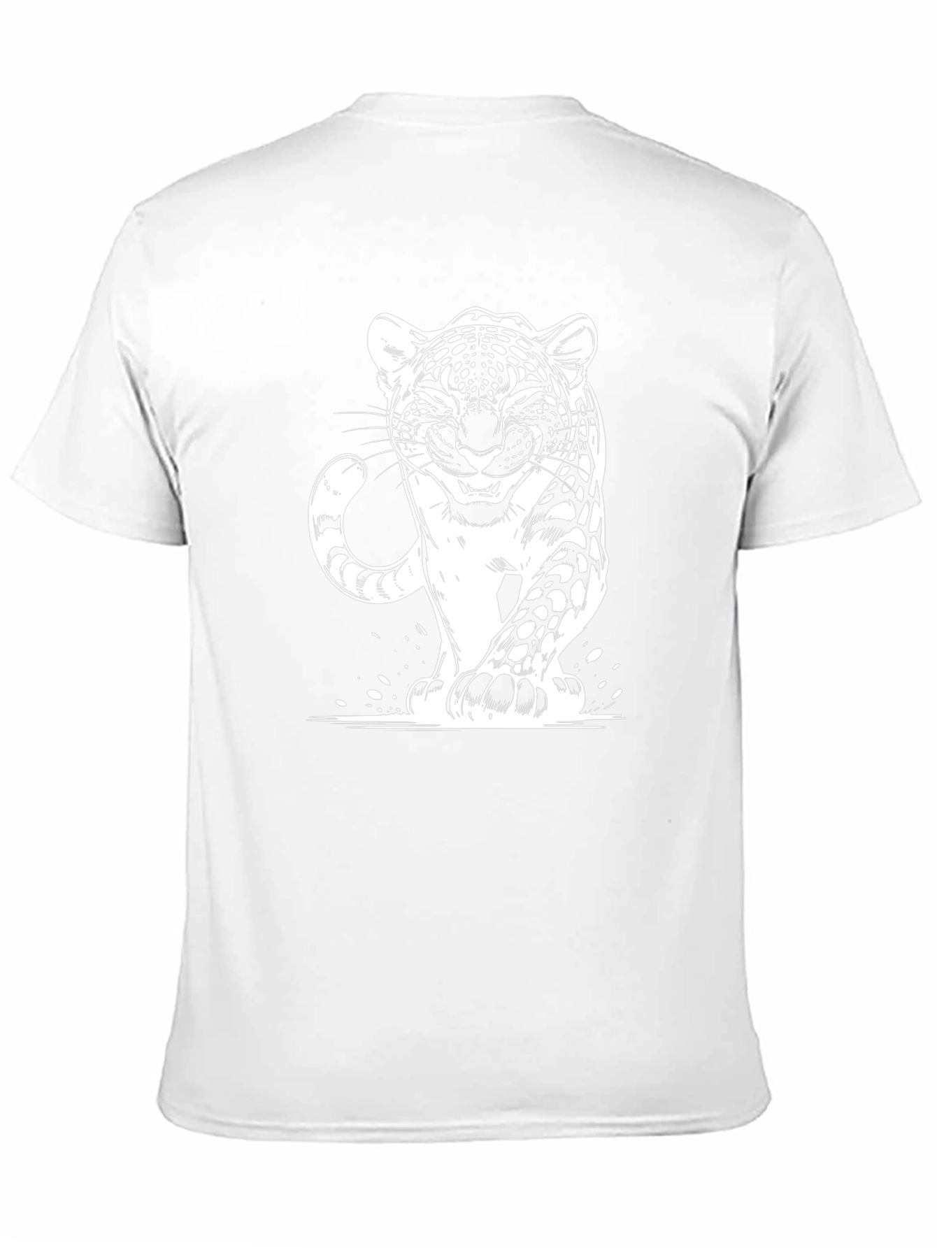 Leopard Graphic Black T-Shirt