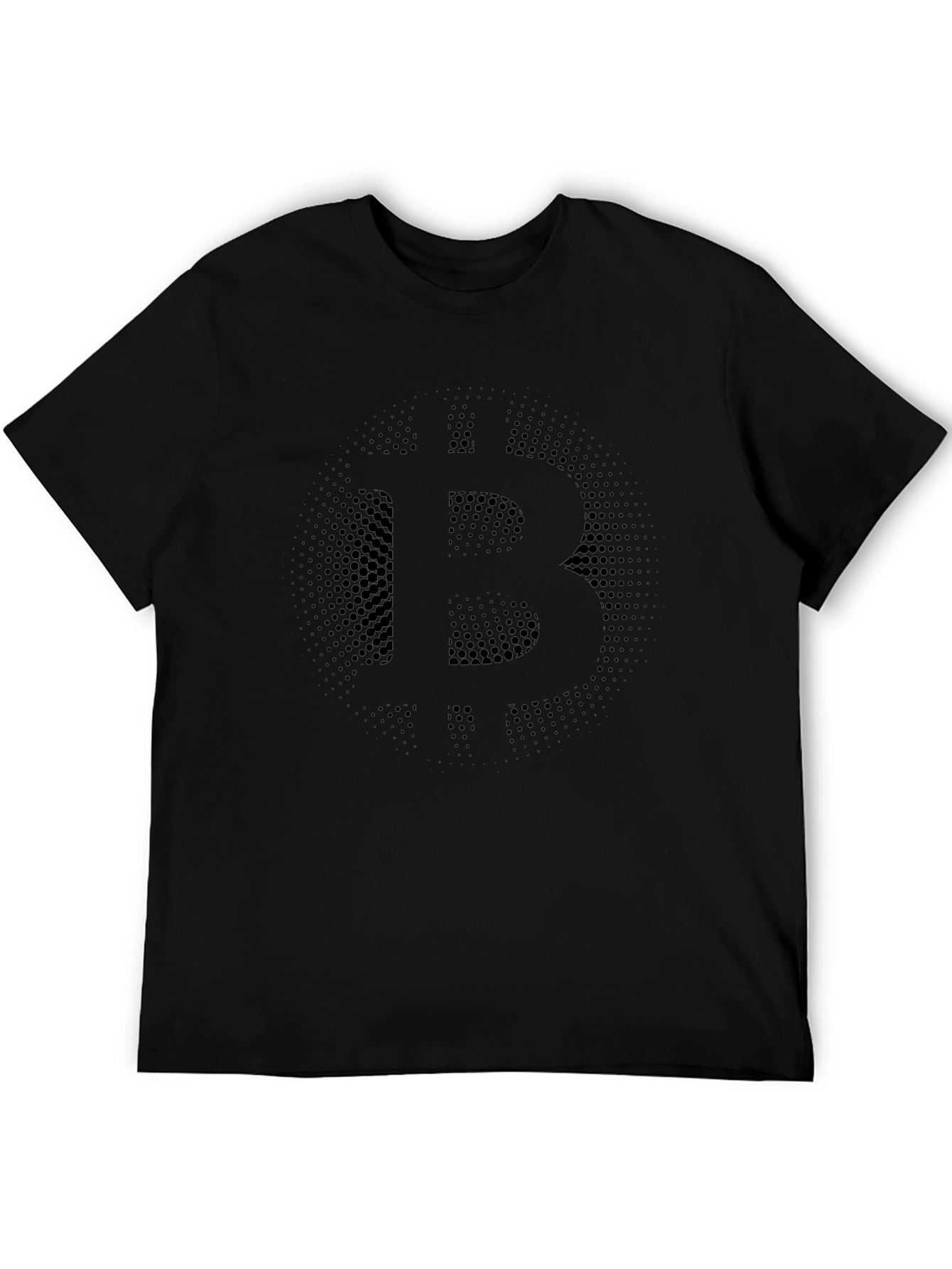 Bitcoin Logo Graphic Tee - Black Crypto T-Shirt