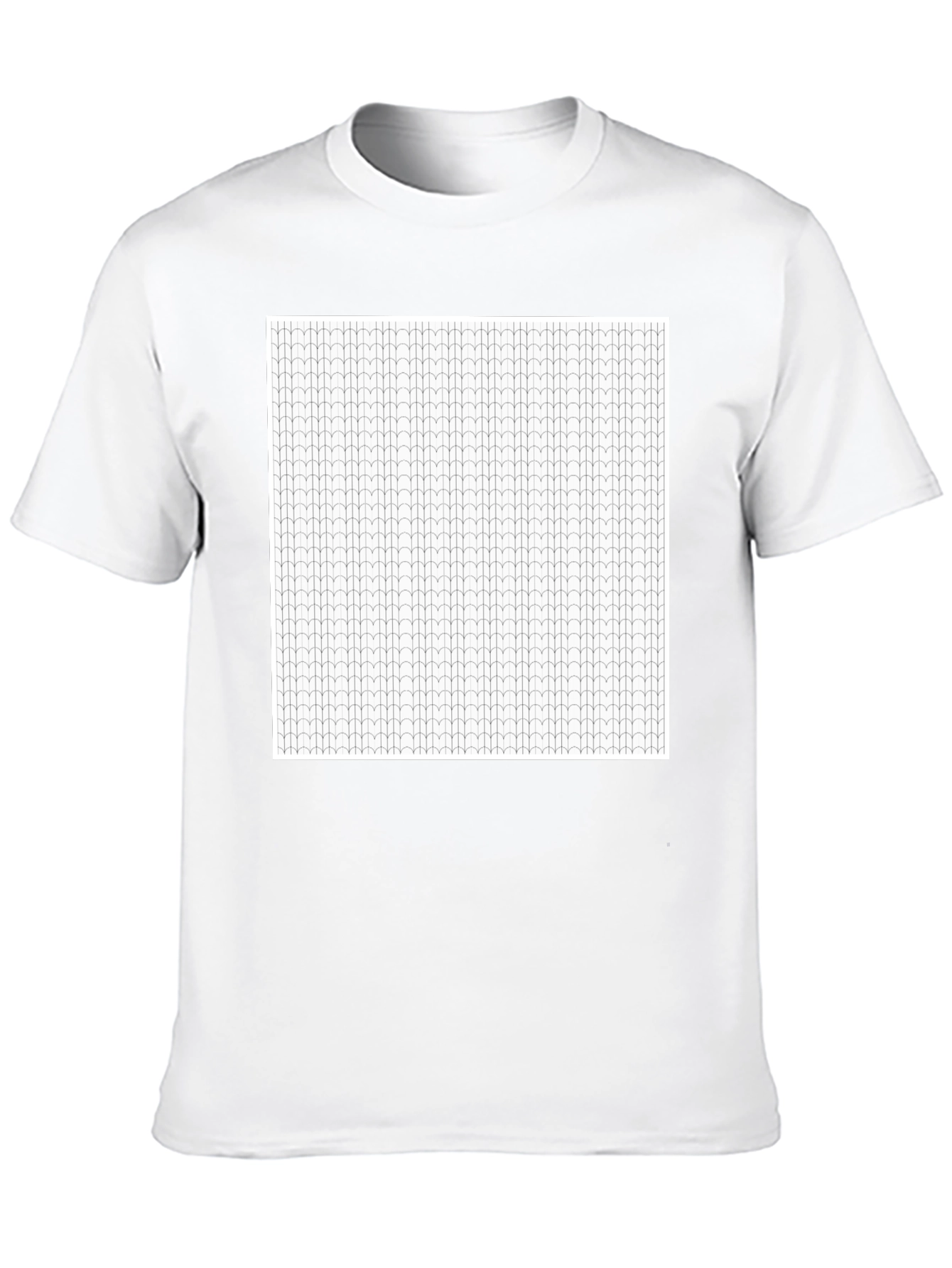 Modern Patterned Black T-Shirt