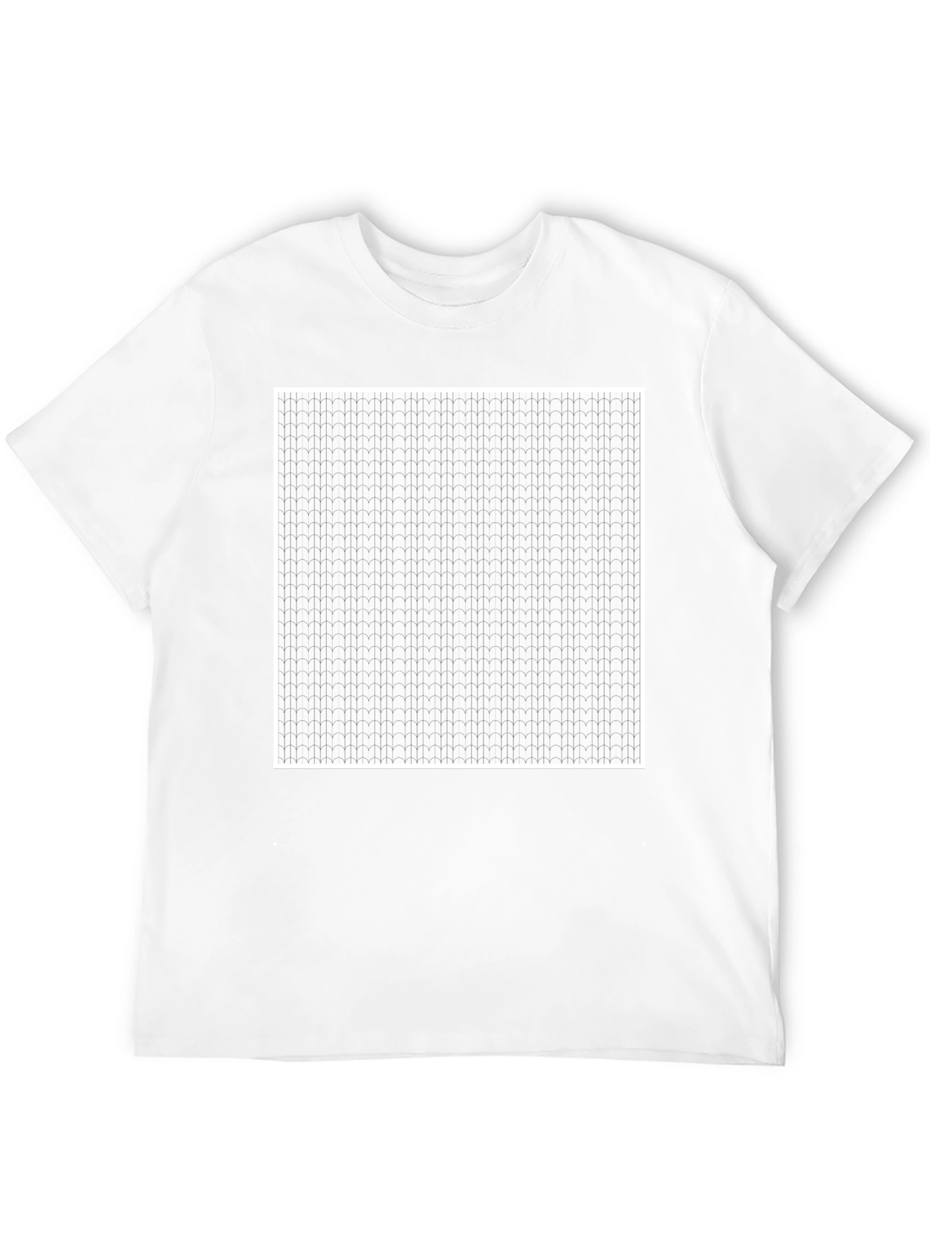 Modern Patterned Black T-Shirt
