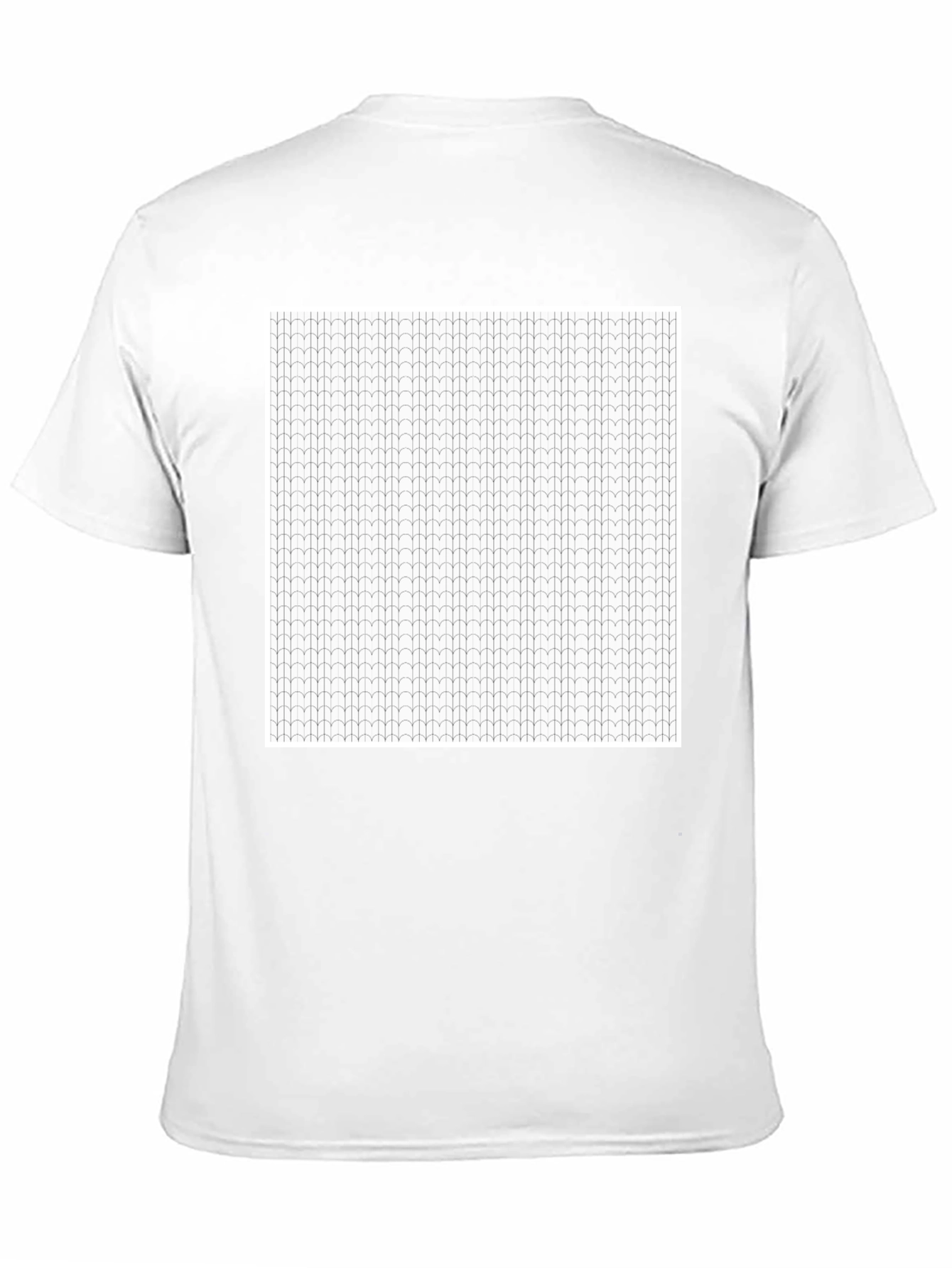Modern Patterned Black T-Shirt