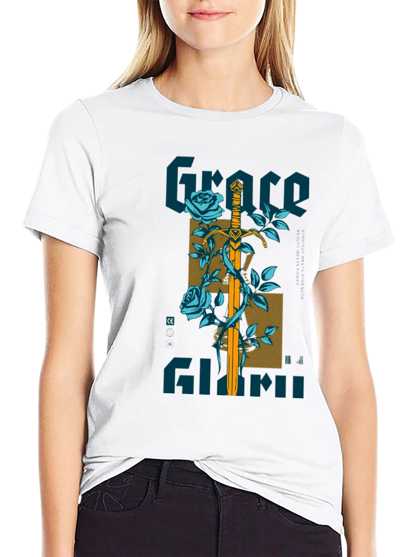 Grace Sword Graphic Tee - Mens Black T-Shirt