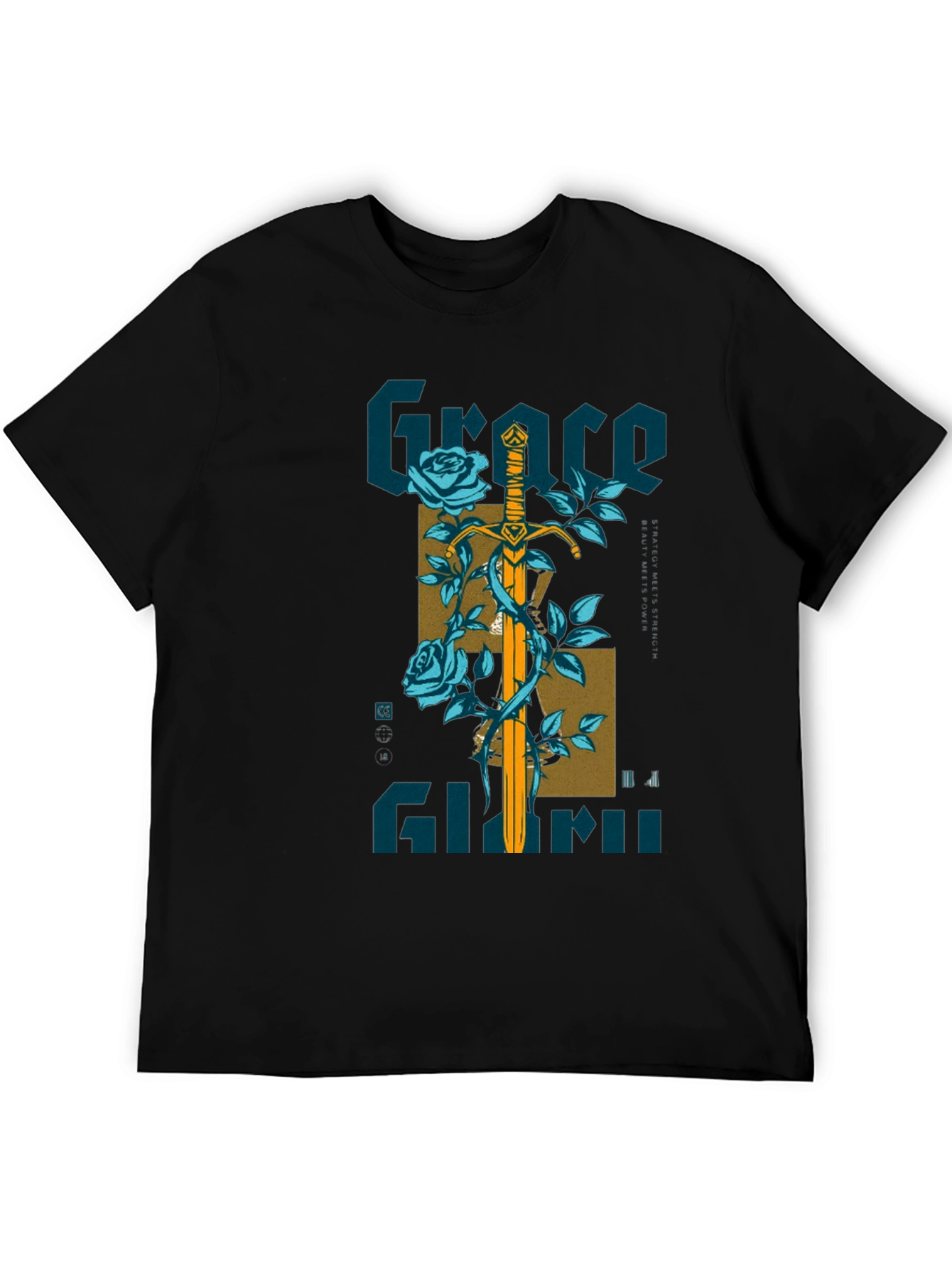Grace Sword Graphic Tee - Mens Black T-Shirt