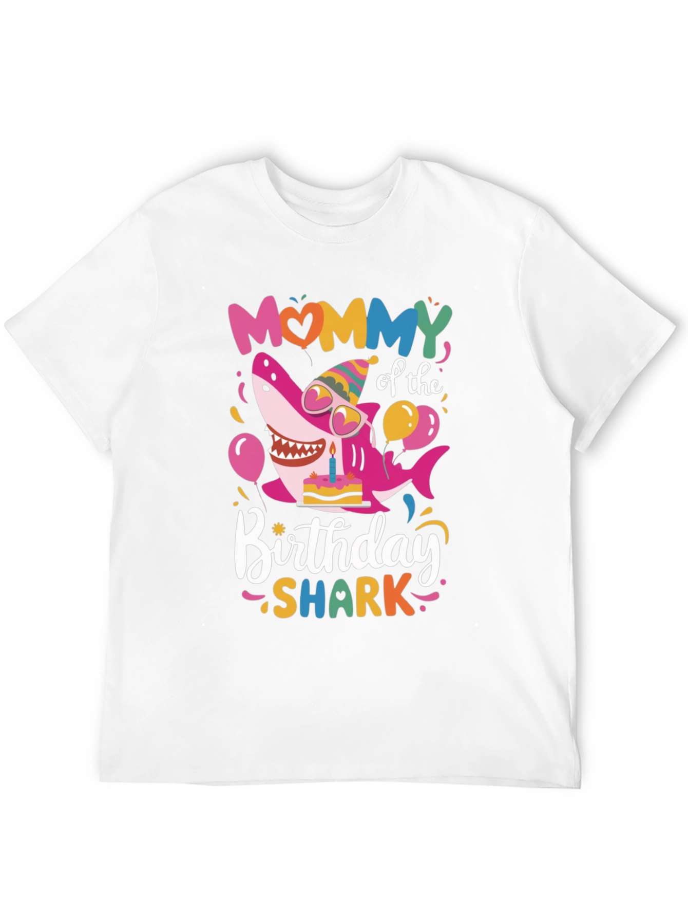 Mommy Shark Birthday Graphic Tee