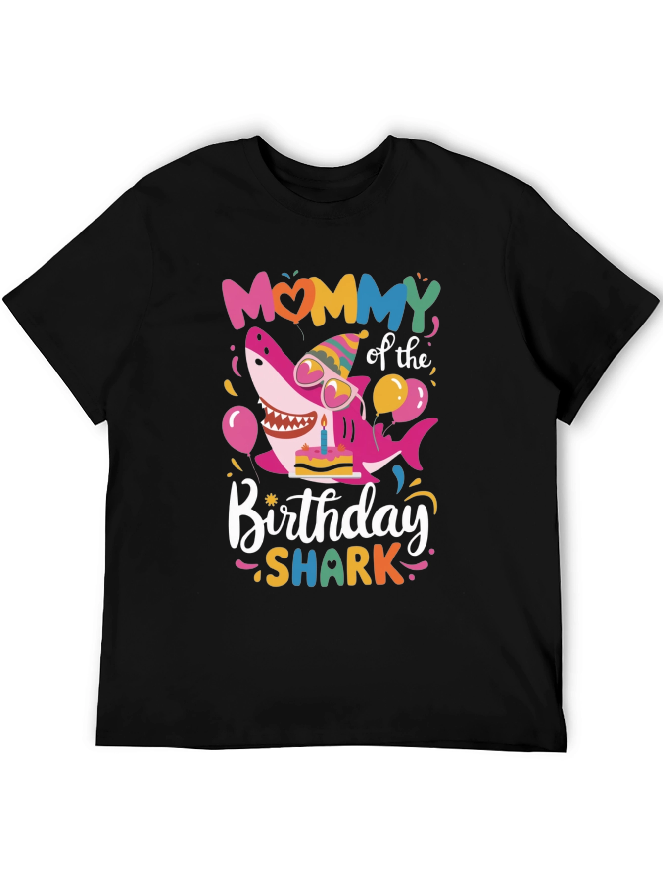 Mommy Shark Birthday Graphic Tee
