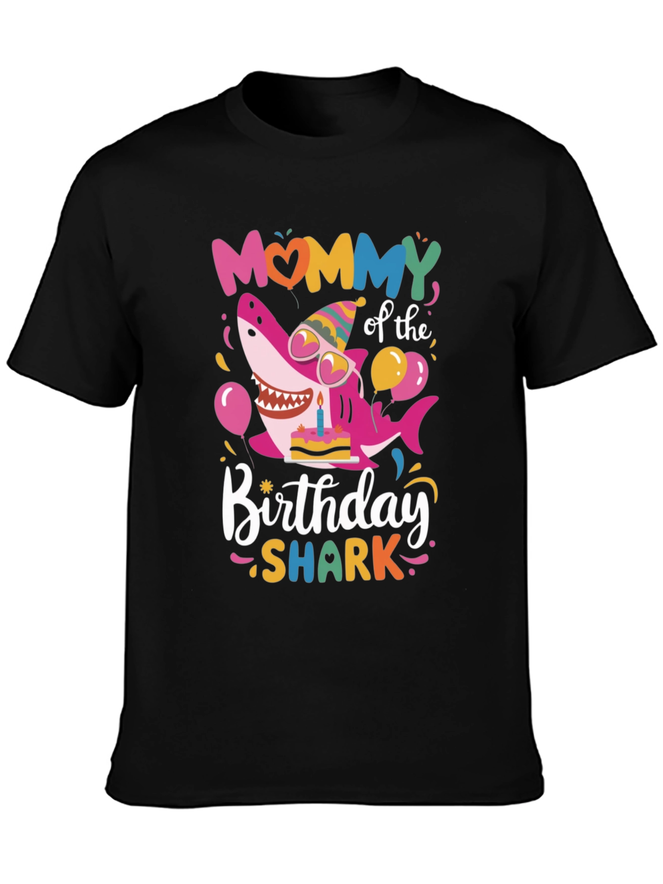 Mommy Shark Birthday Graphic Tee