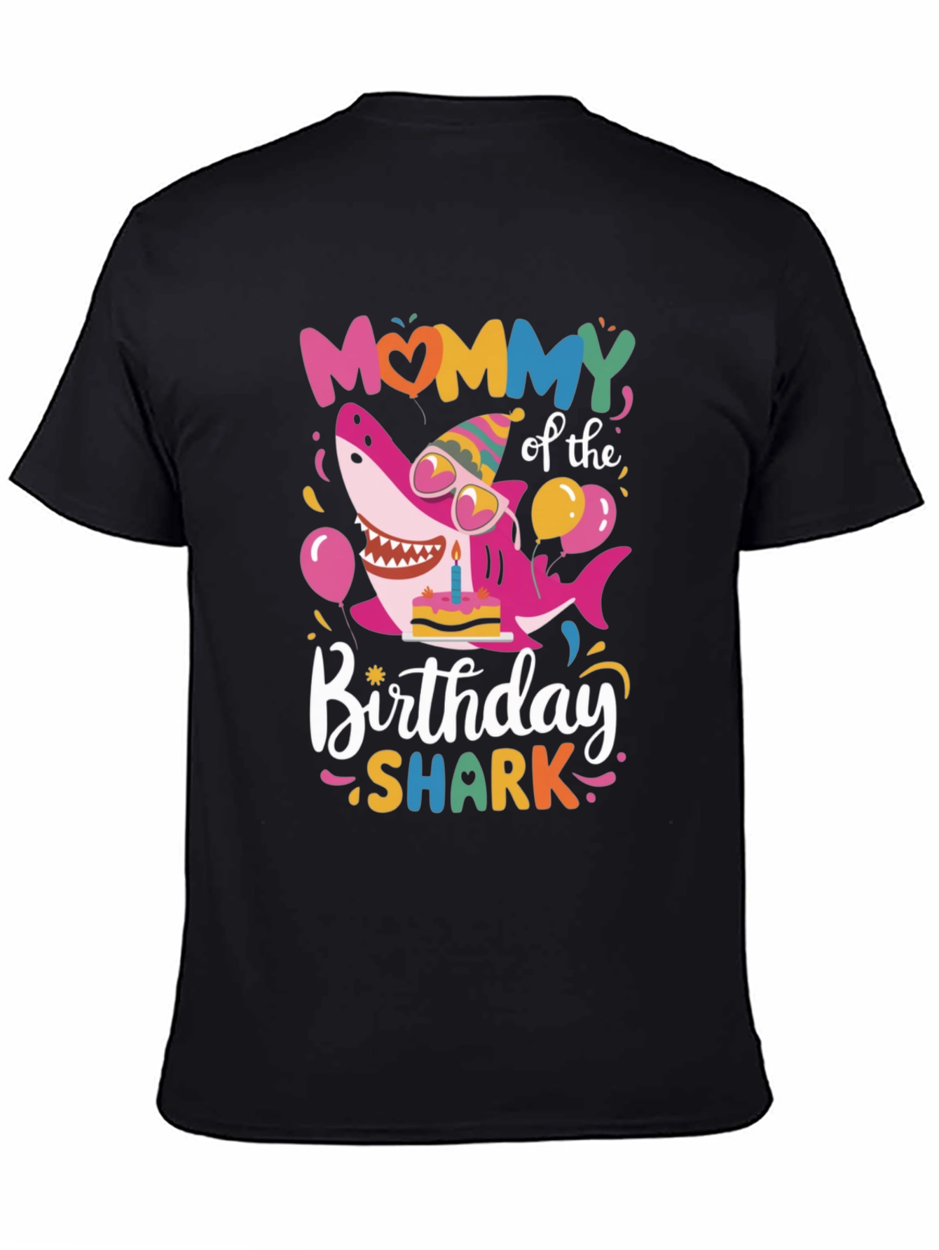 Mommy Shark Birthday Graphic Tee