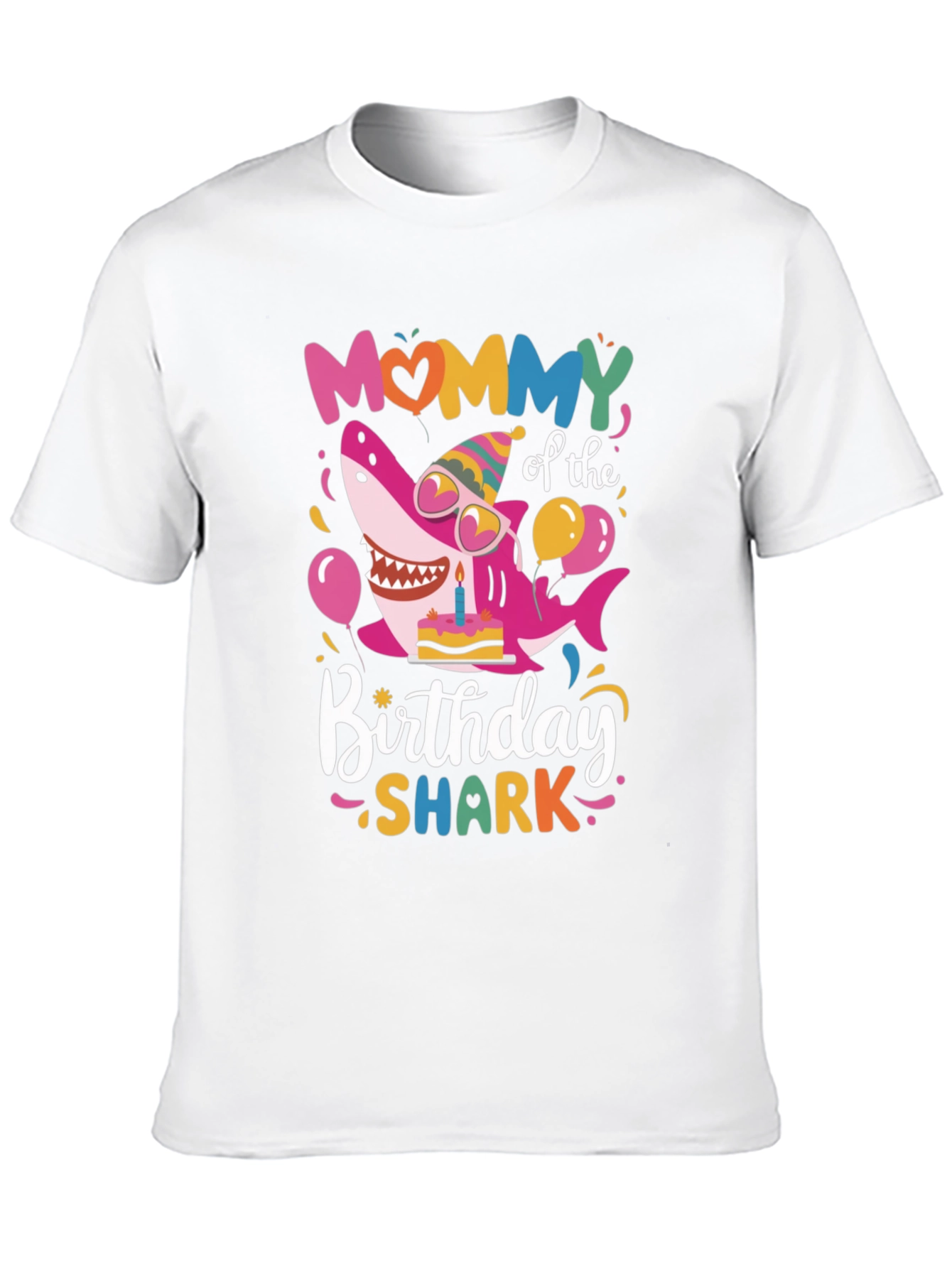 Mommy Shark Birthday Graphic Tee