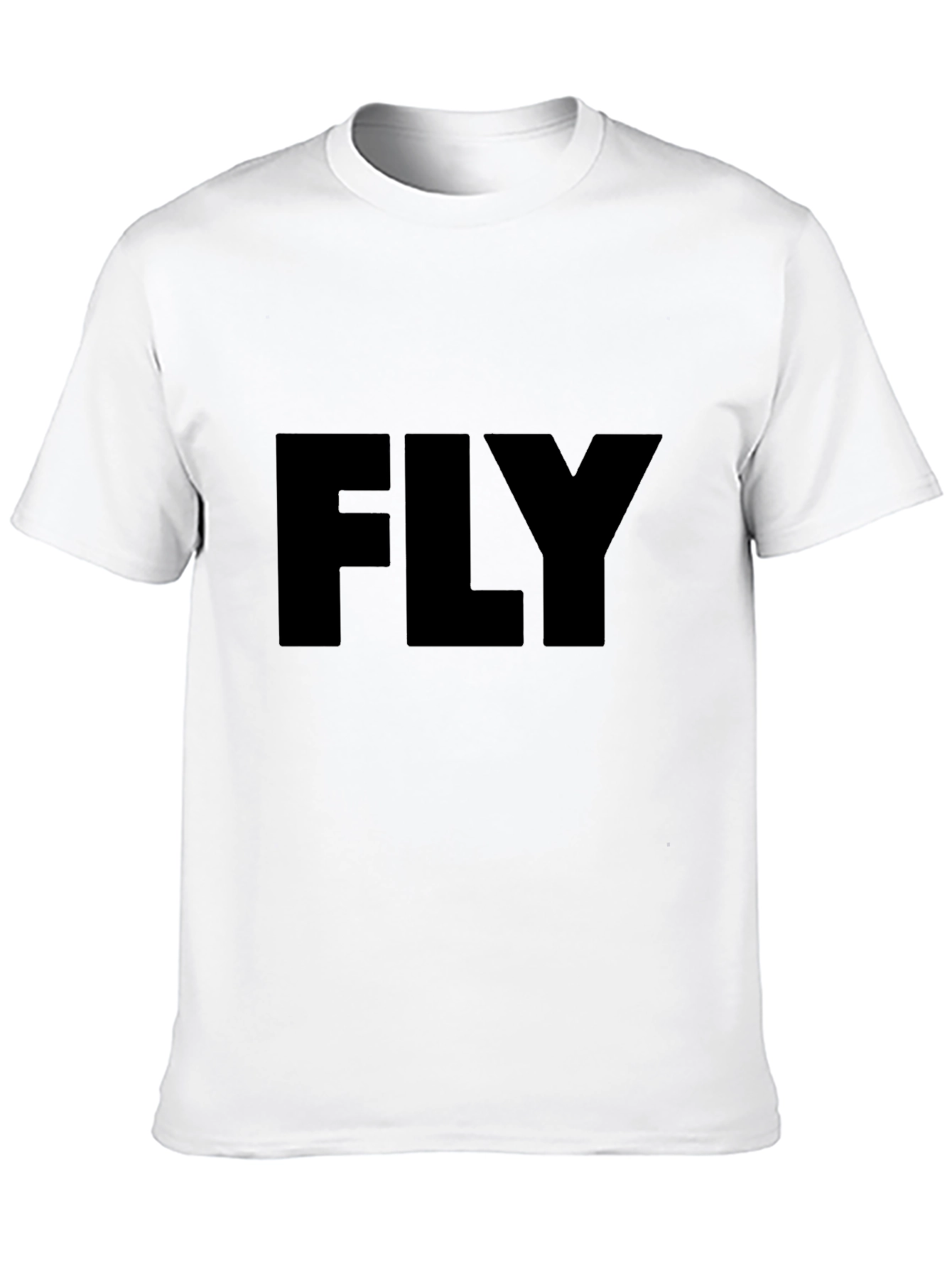 Black FLY Graphic Tee - Casual Style