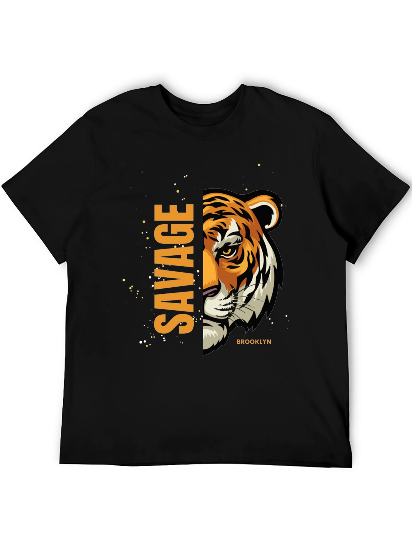 Savage Tiger Graphic Print T-Shirt