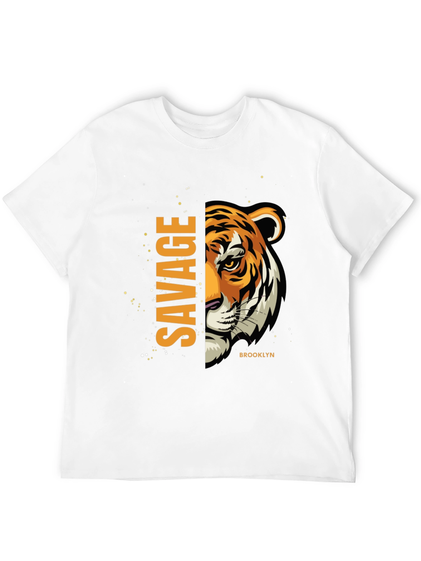 Savage Tiger Graphic Print T-Shirt