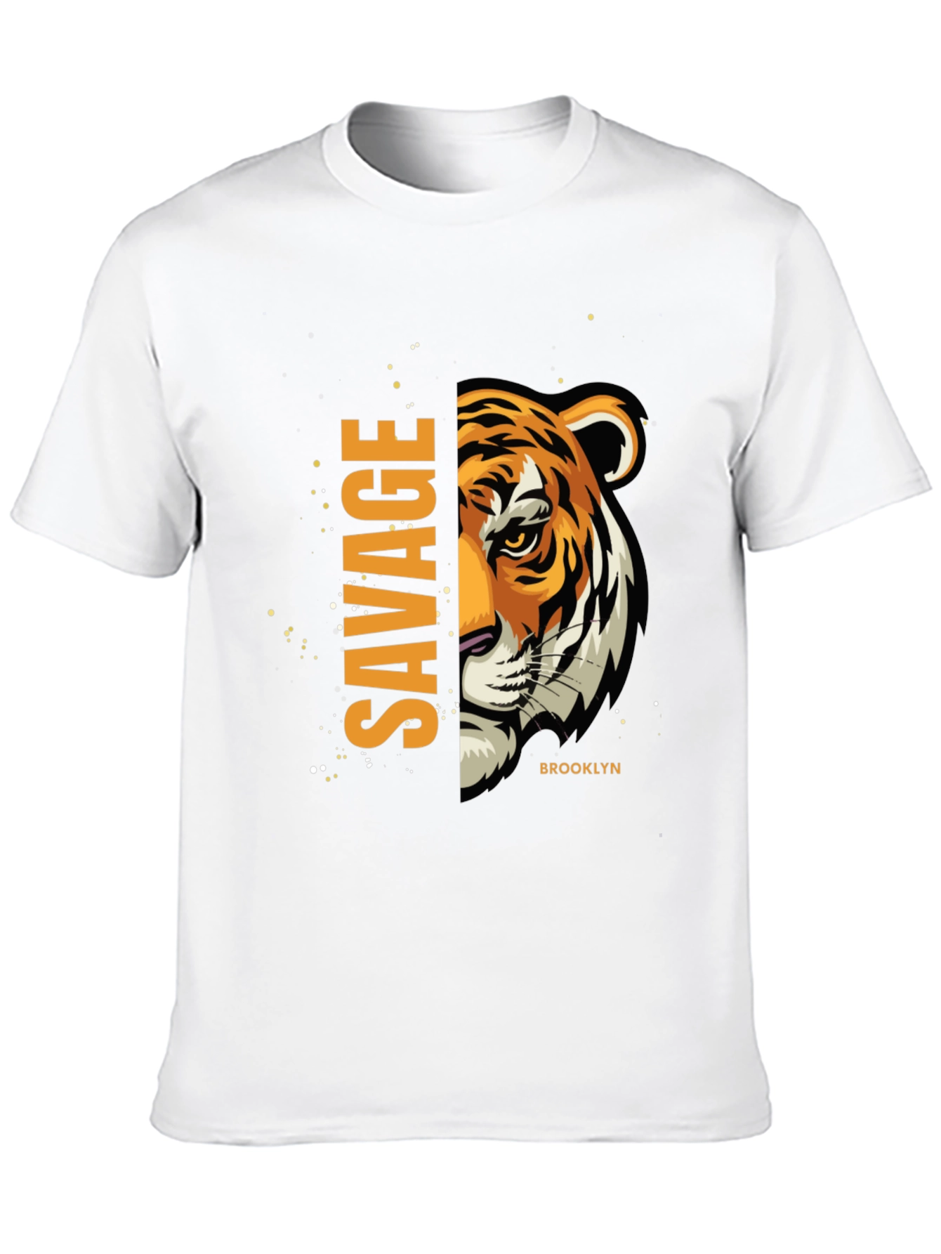 Savage Tiger Graphic Print T-Shirt