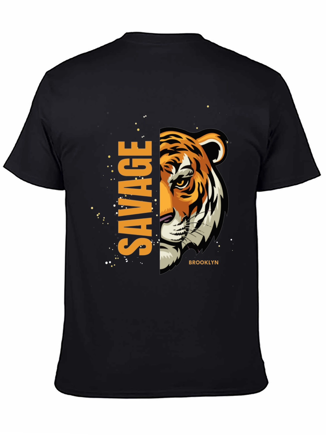 Savage Tiger Graphic Print T-Shirt
