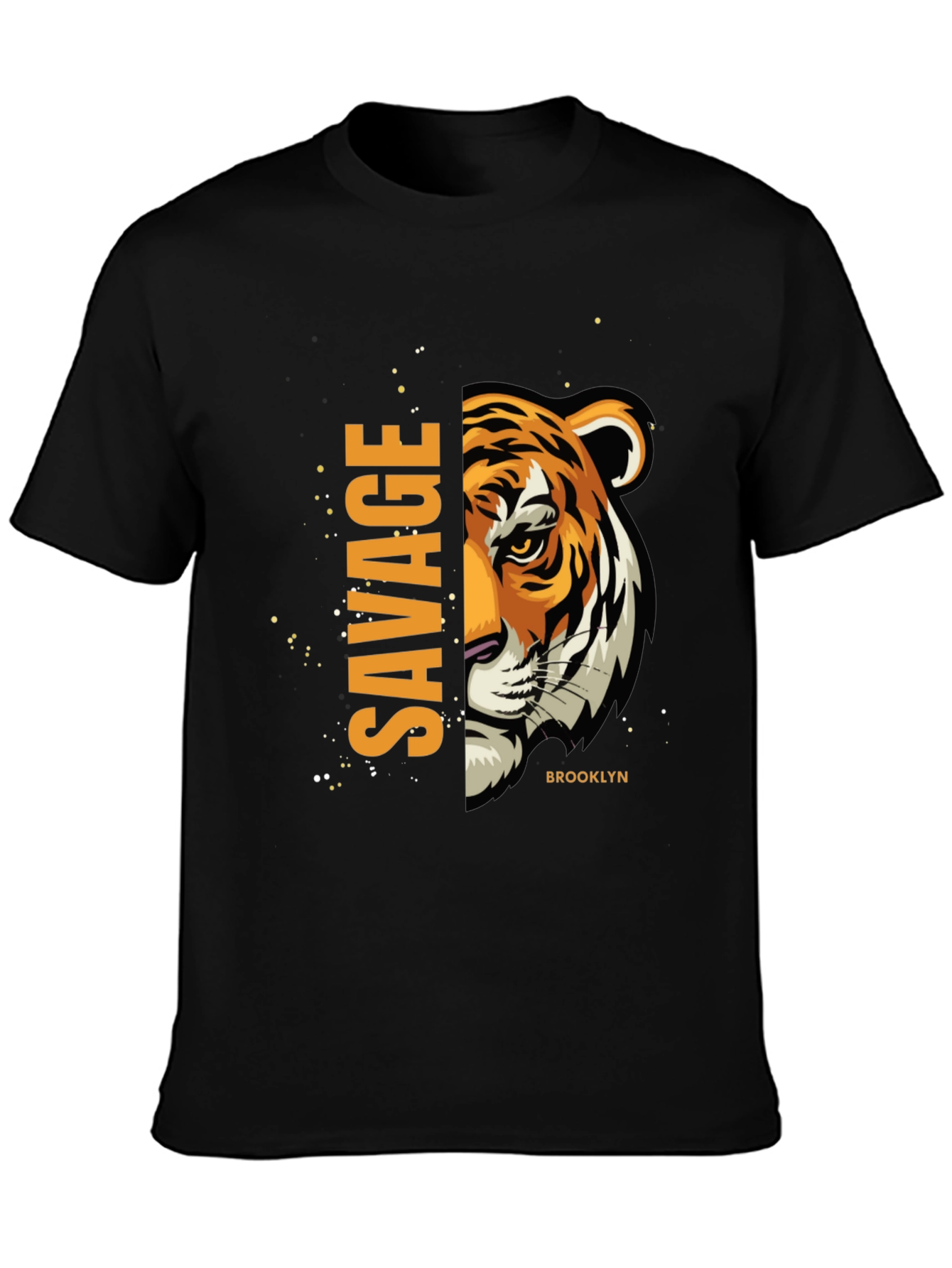 Savage Tiger Graphic Print T-Shirt