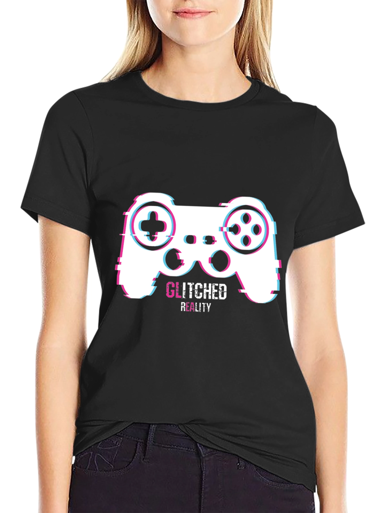 Glitched Reality Gaming T-Shirt