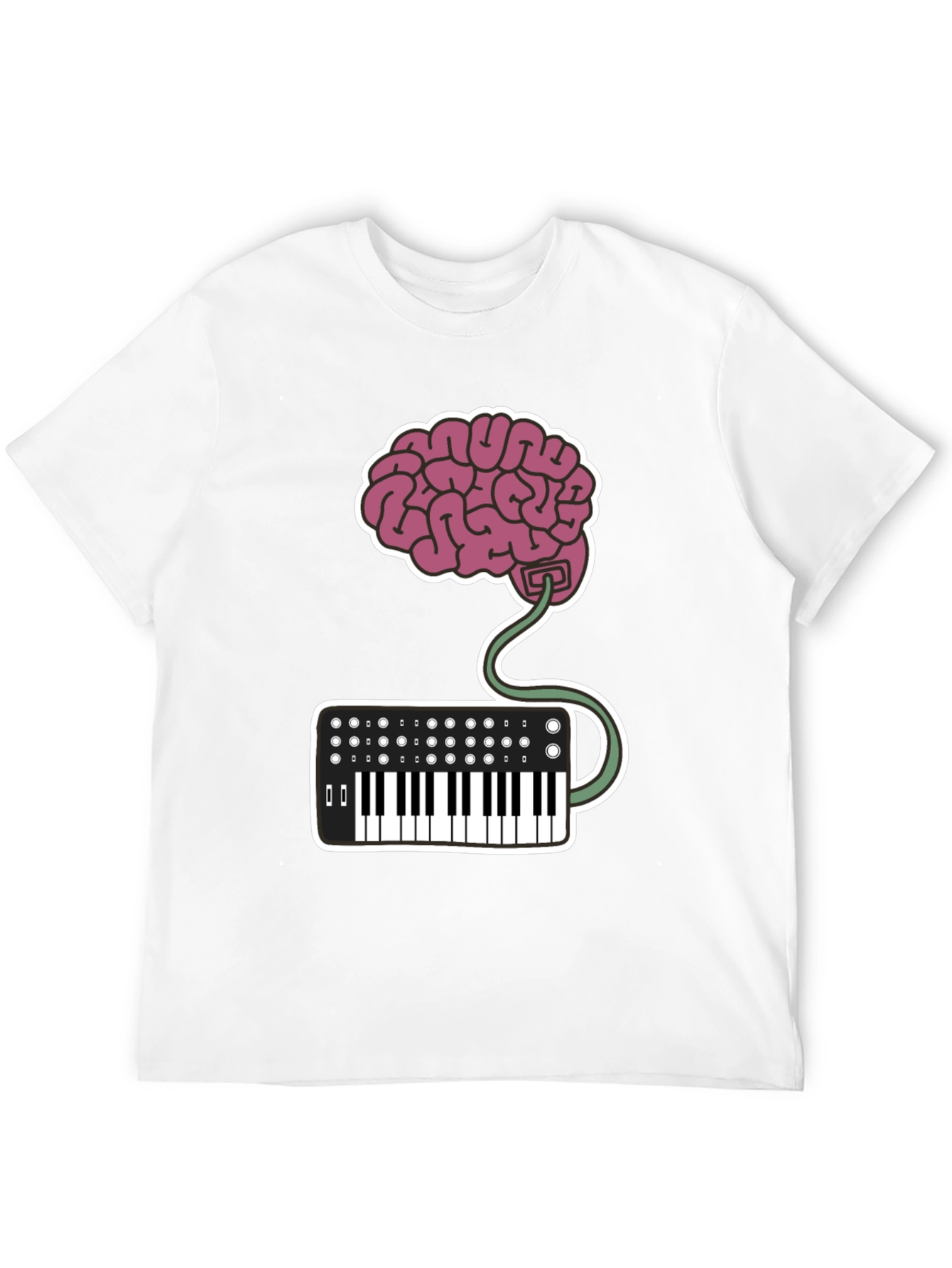 Brain Keyboard T-Shirt - Music Lovers Tee