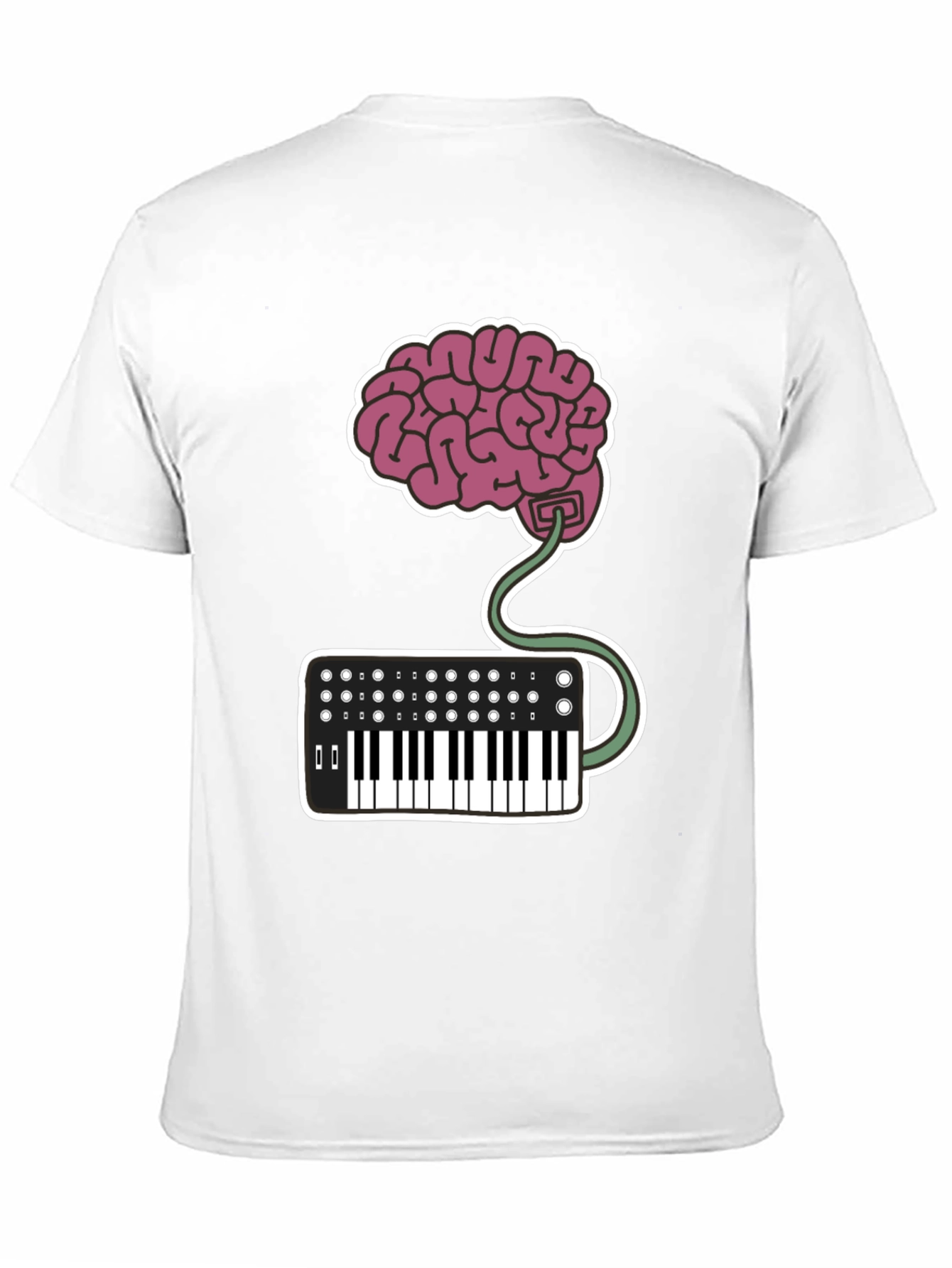 Brain Keyboard T-Shirt - Music Lovers Tee