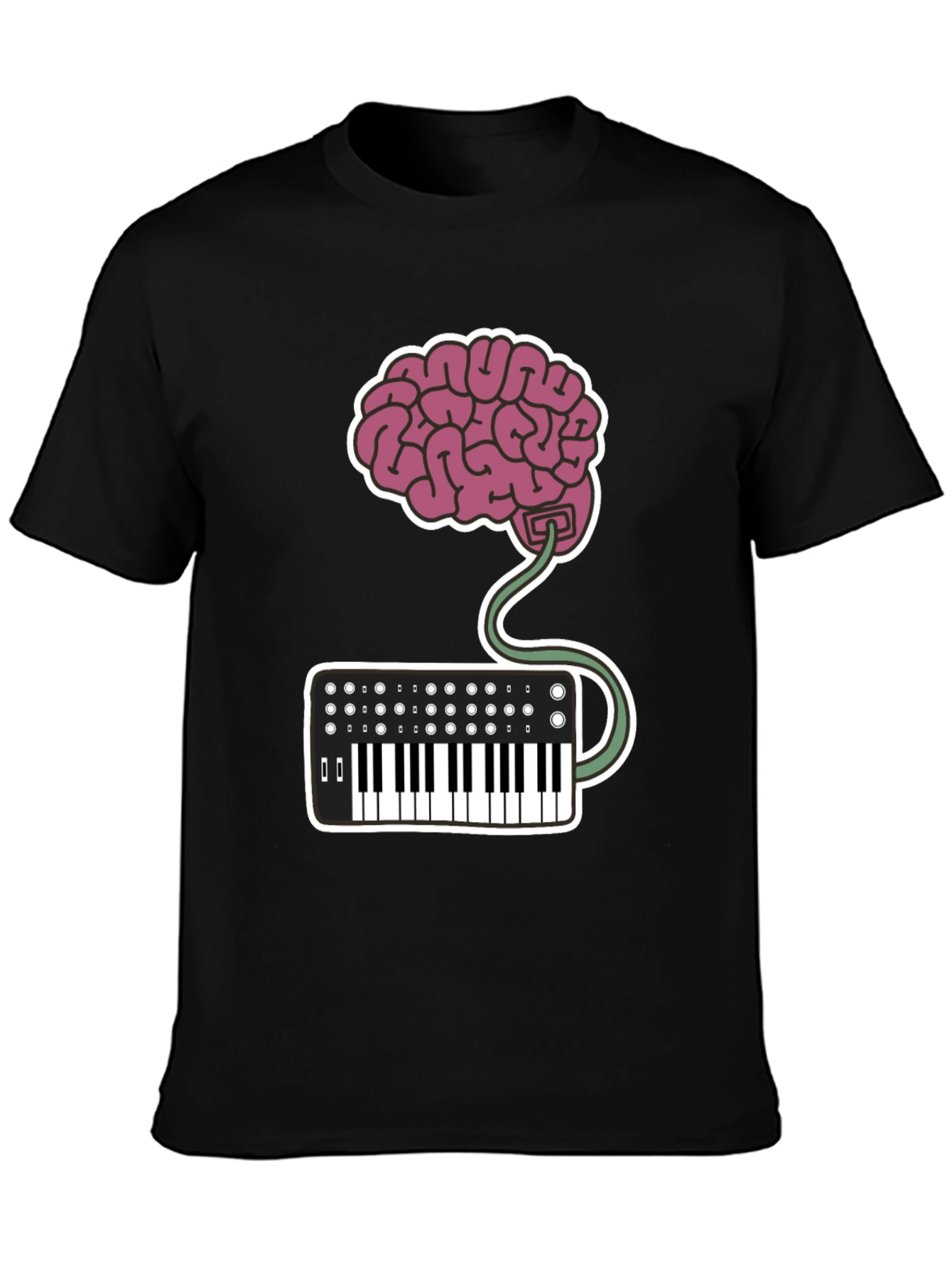 Brain Keyboard T-Shirt - Music Lovers Tee