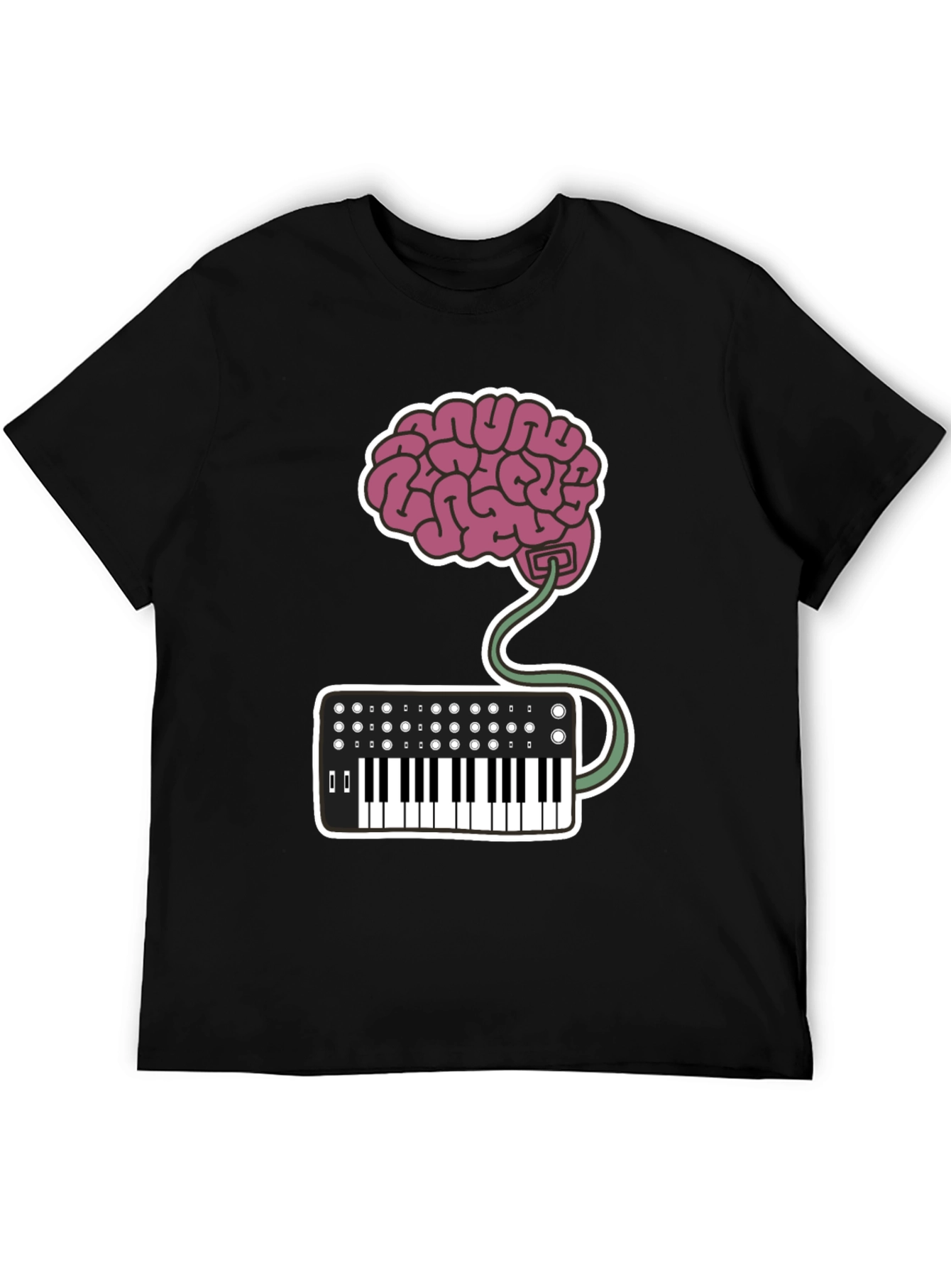 Brain Keyboard T-Shirt - Music Lovers Tee