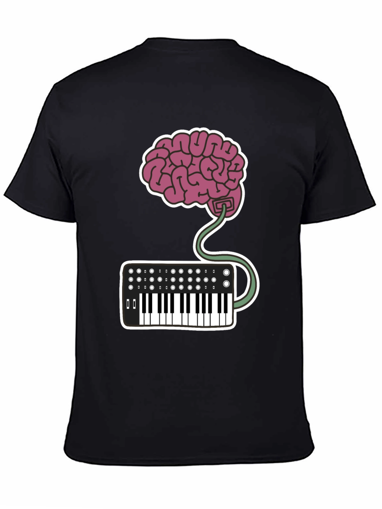 Brain Keyboard T-Shirt - Music Lovers Tee