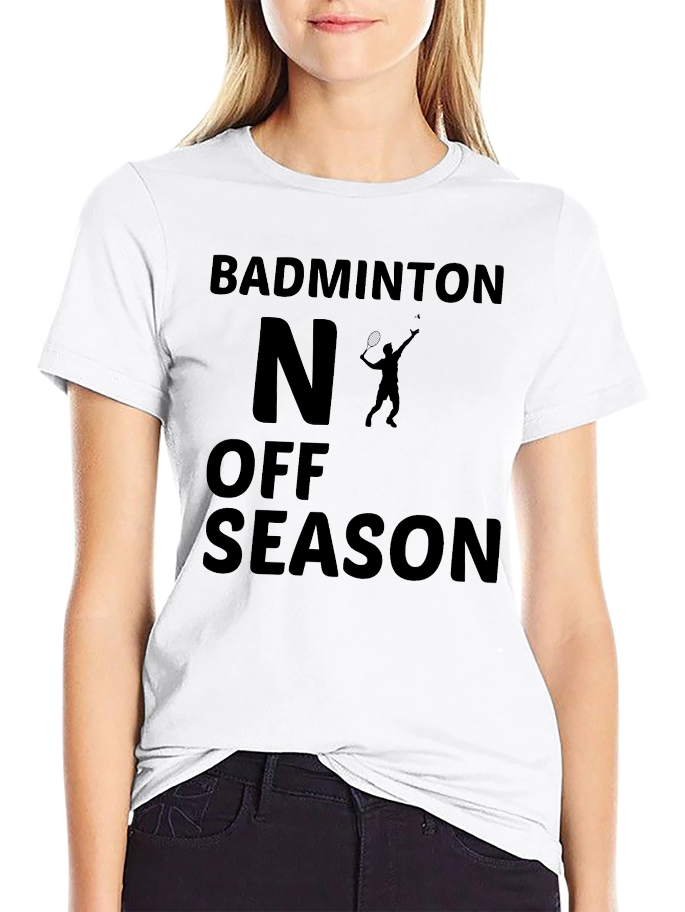 Badminton Off Season Black T-Shirt