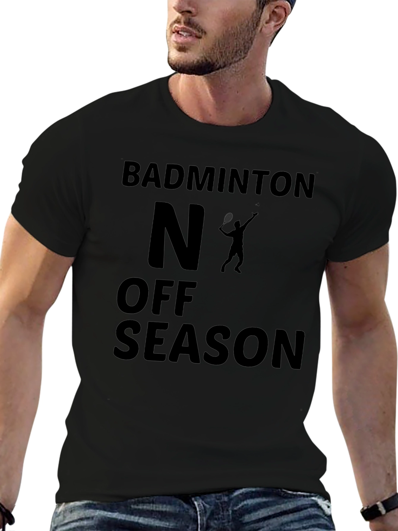 Badminton Off Season Black T-Shirt