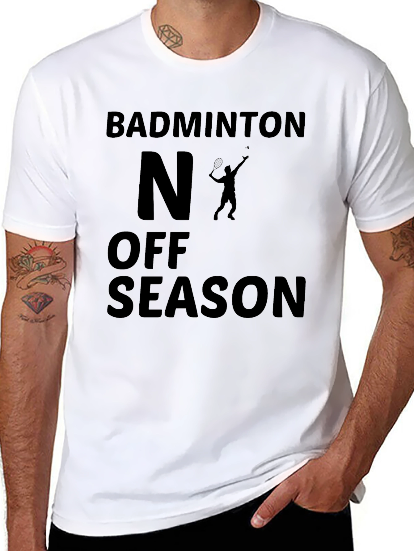 Badminton Off Season Black T-Shirt