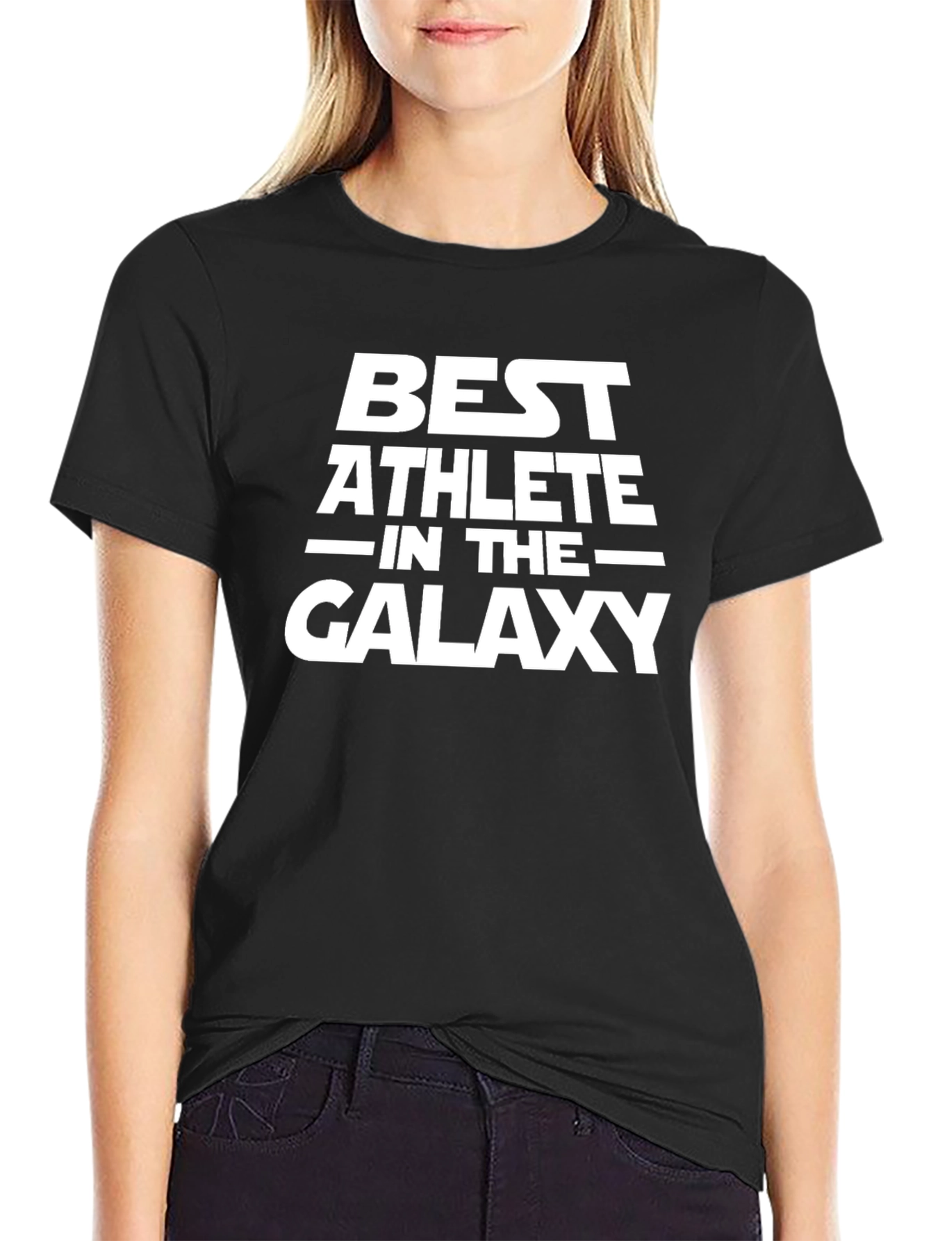 Best Athlete in the Galaxy Black T-Shirt