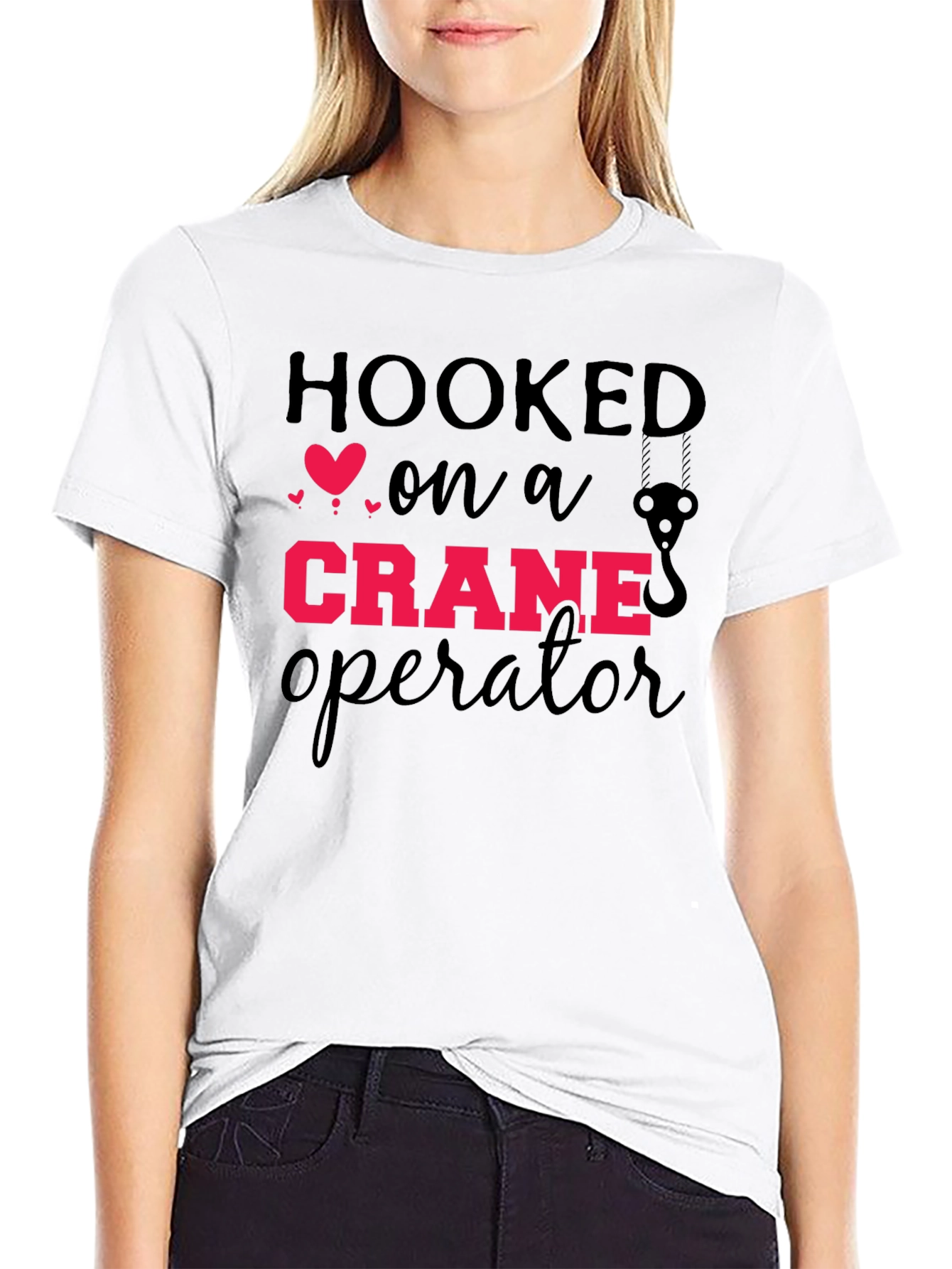 Hooked On A Crane Operator Graphic Tee