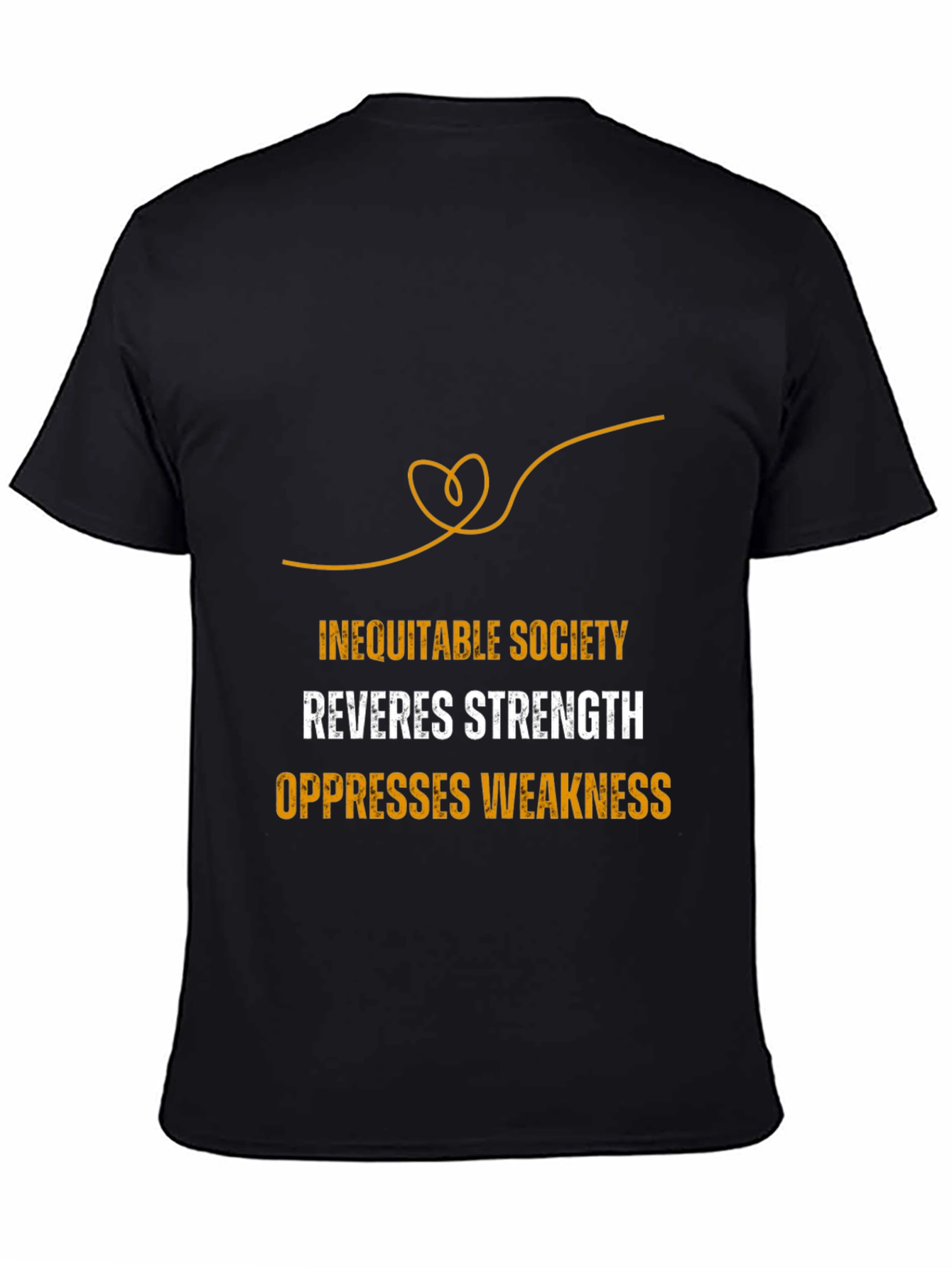 Inequitable Society Black Graphic Tee