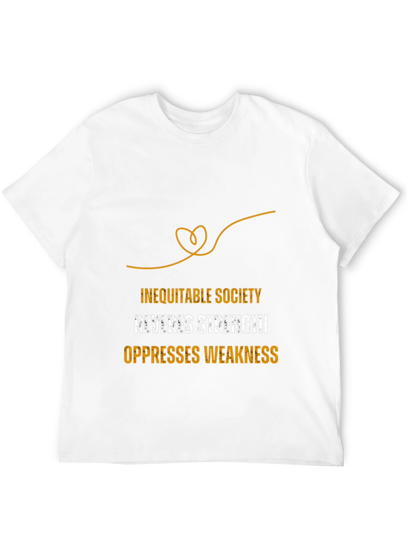 Inequitable Society Black Graphic Tee
