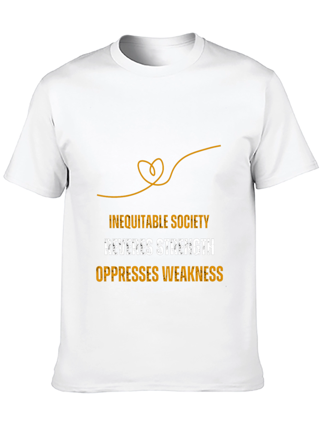 Inequitable Society Black Graphic Tee