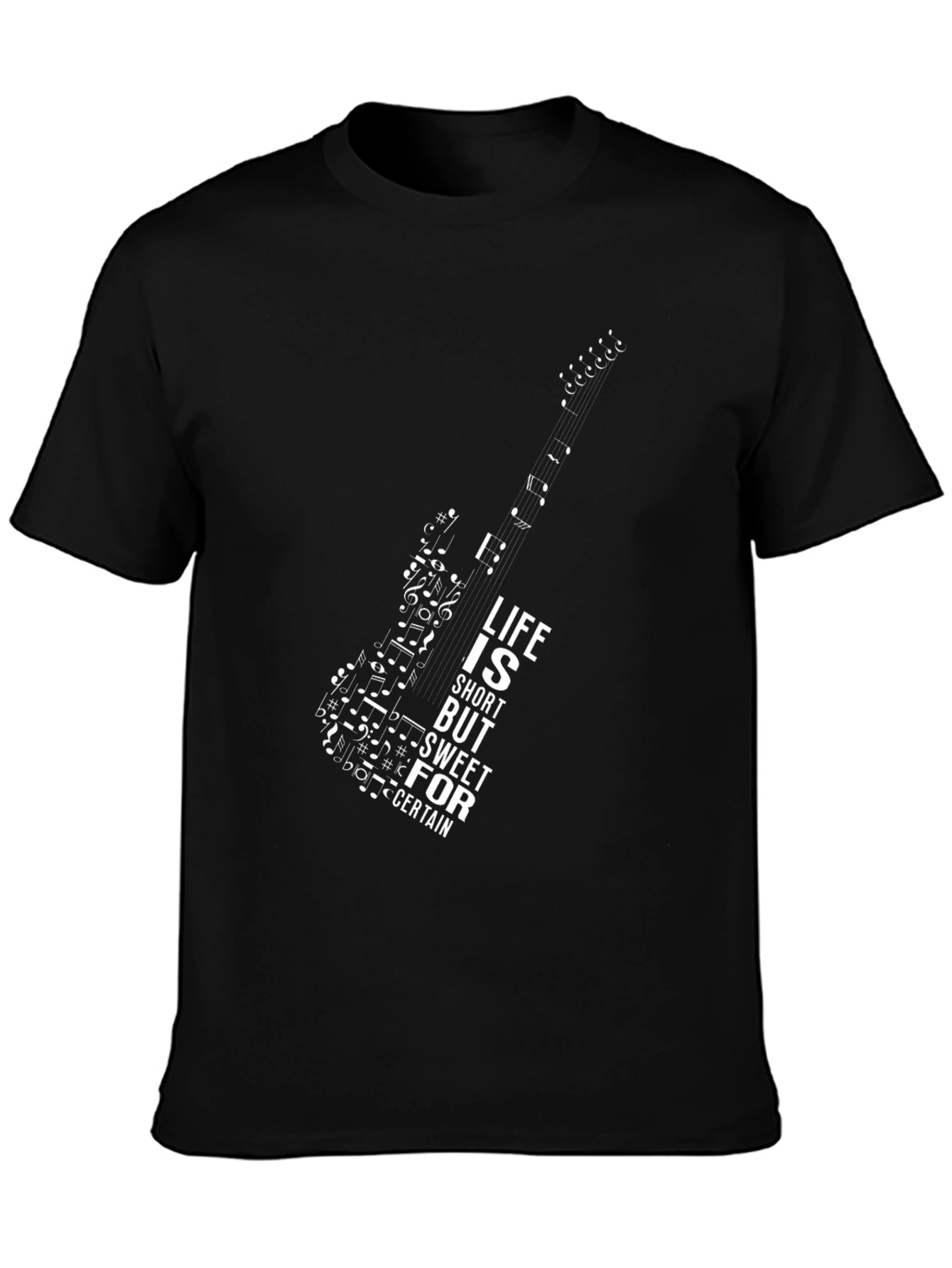 Guitar Music Note Graphic Tee