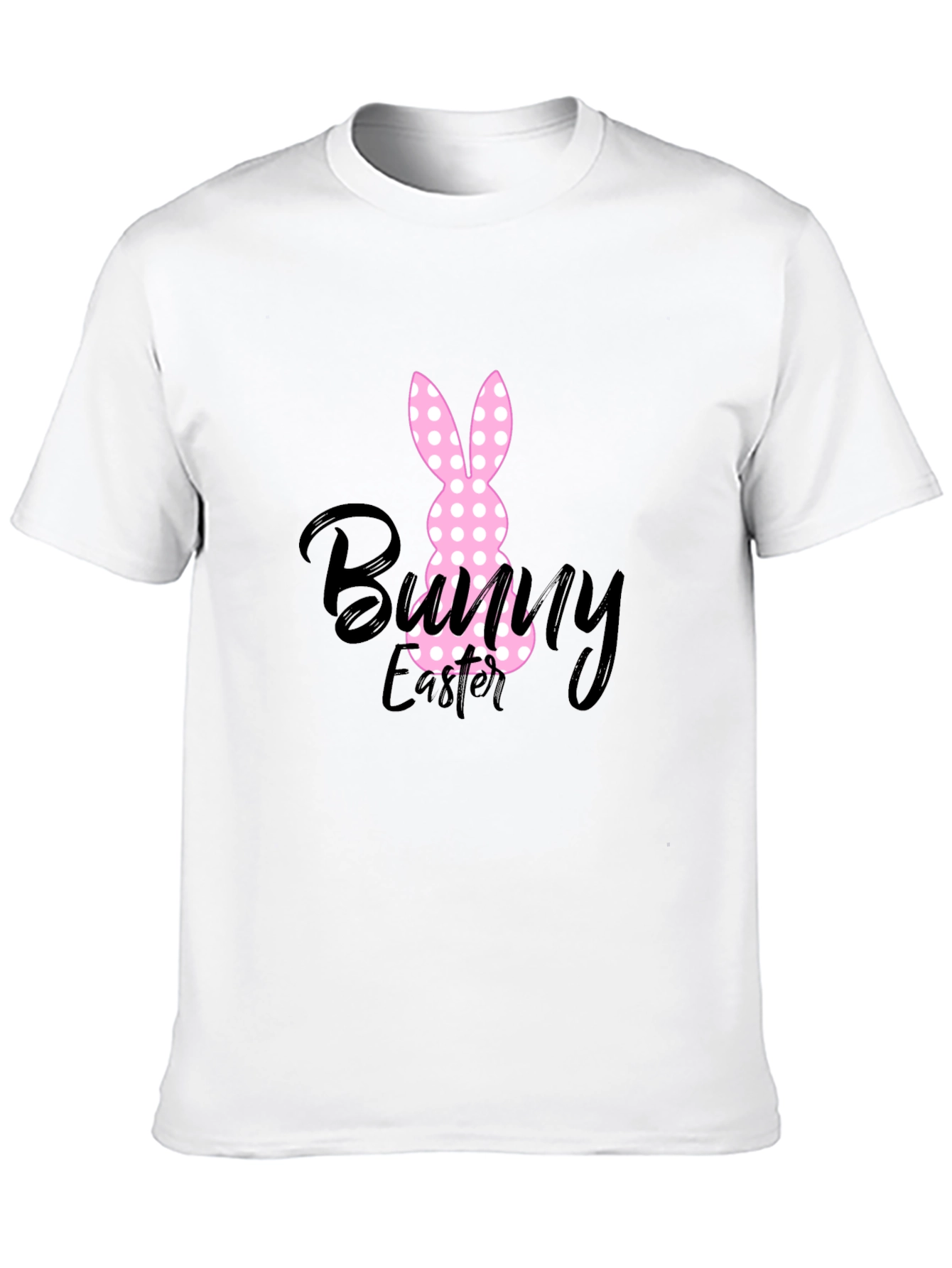 Bunny Easter Black T-Shirt