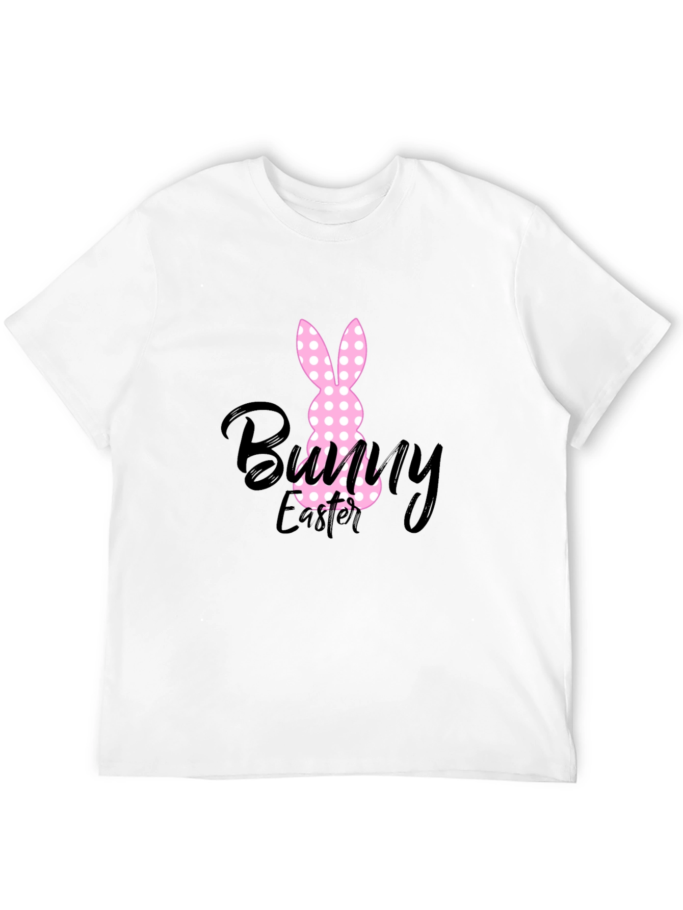 Bunny Easter Black T-Shirt